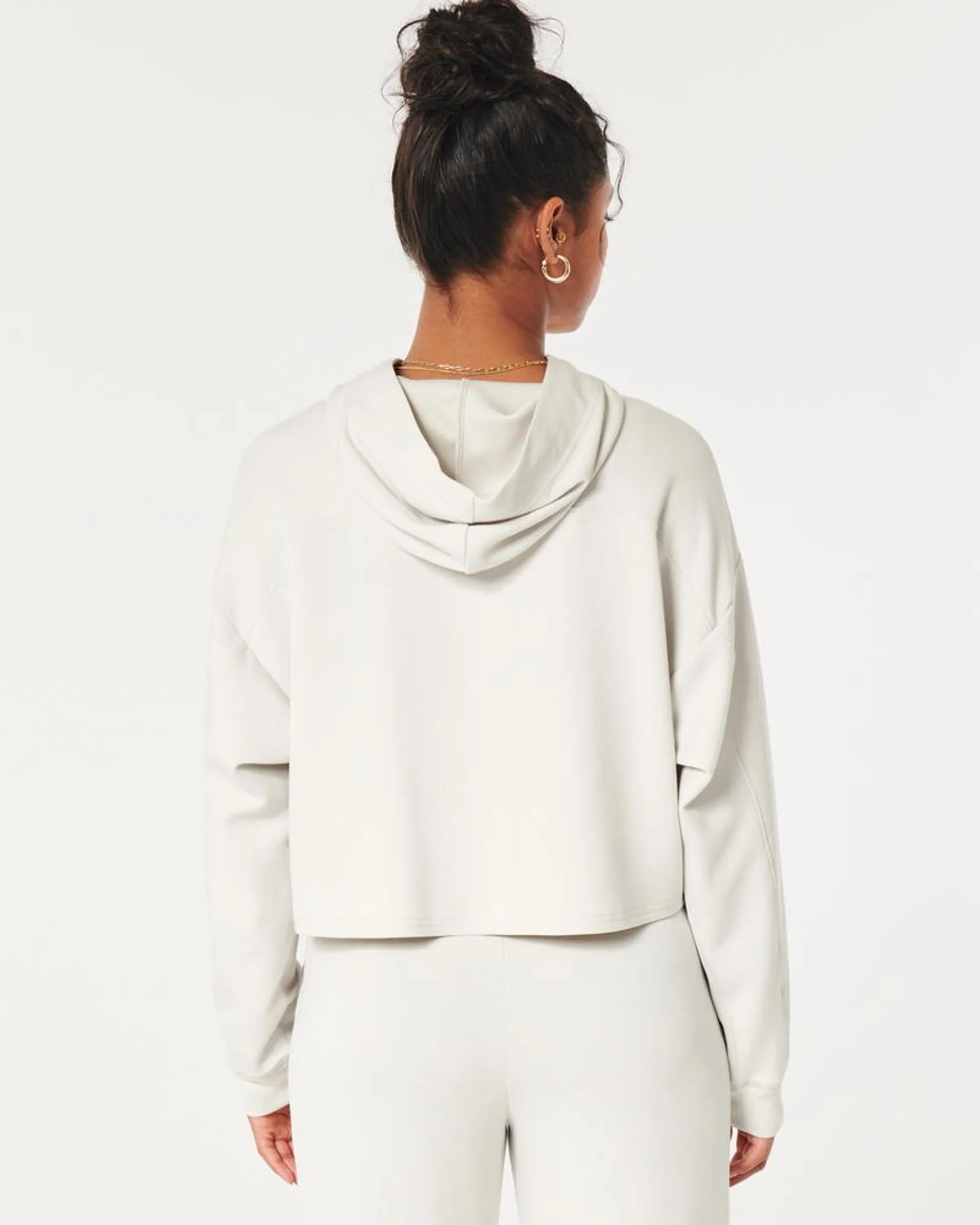 Gilly Hicks Active Crop Cooldown Hoodie