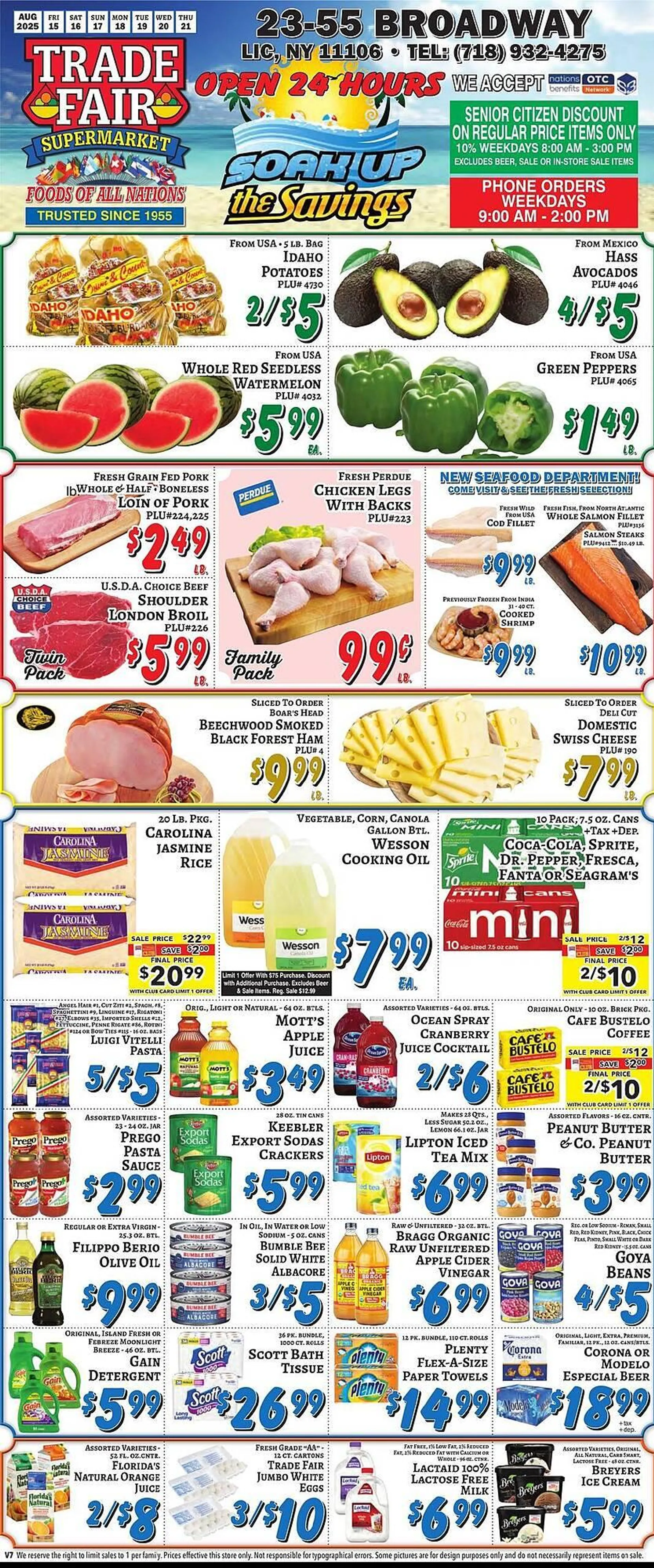 Weekly ad Trade Fair Supermarket Weekly Ad from August 15 to August 21 2025 - Page 1