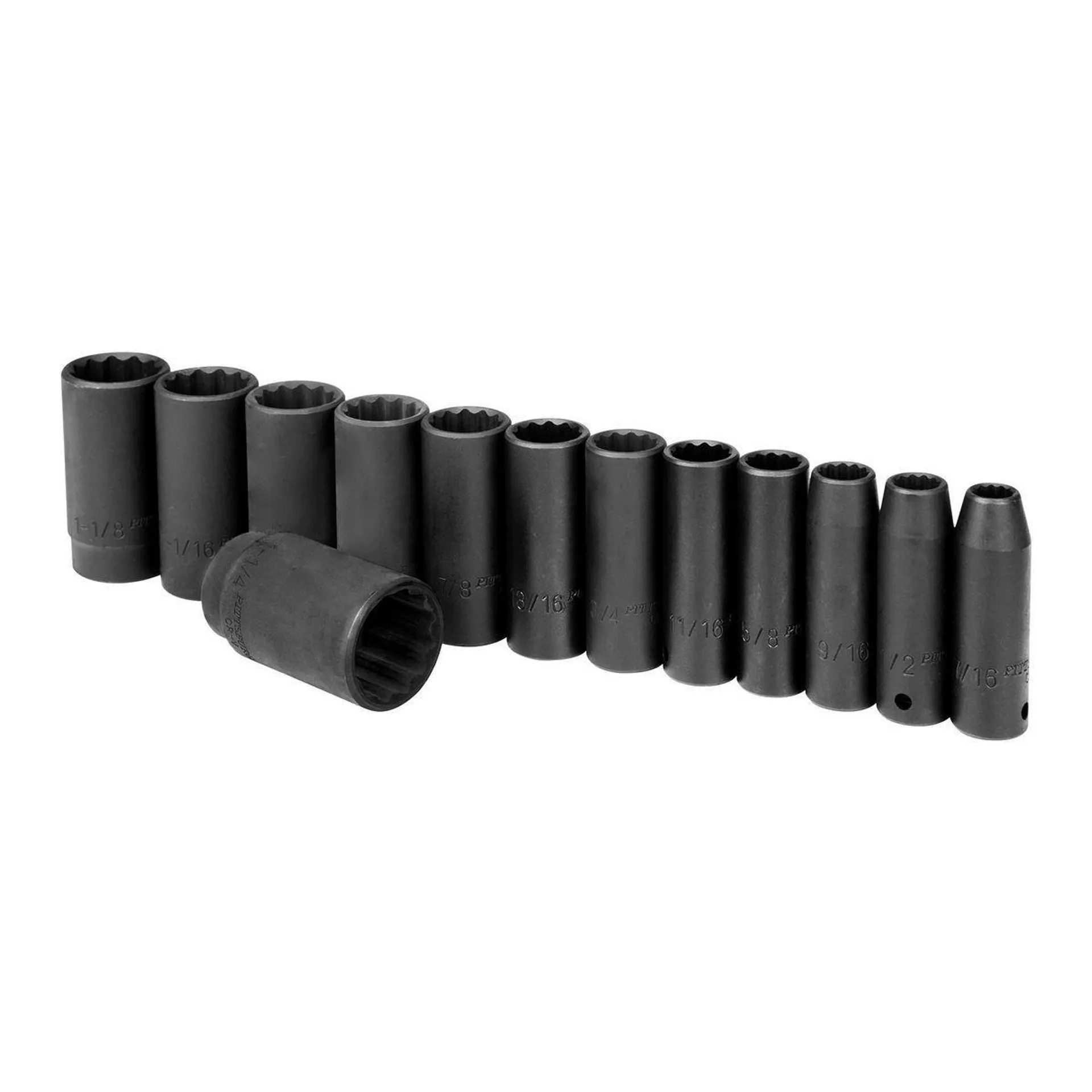 1/2 in. Drive SAE Impact Deep Socket Set, 13-Piece