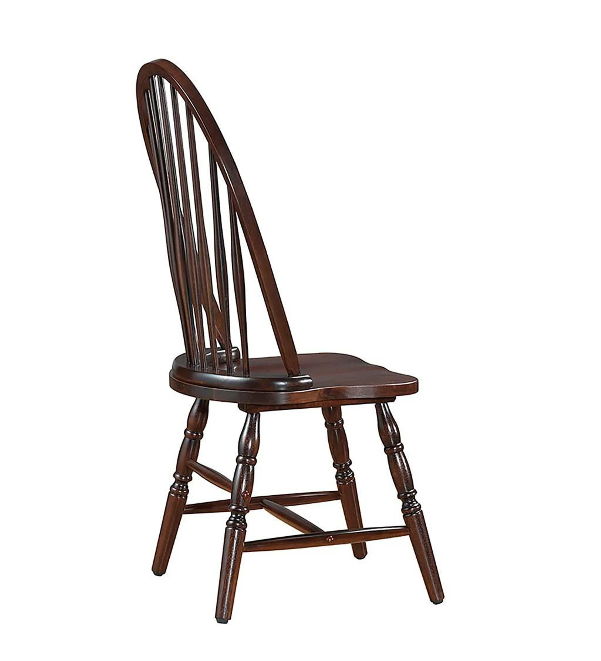 Traditional Hardwood Windsor Back Chair - Espresso