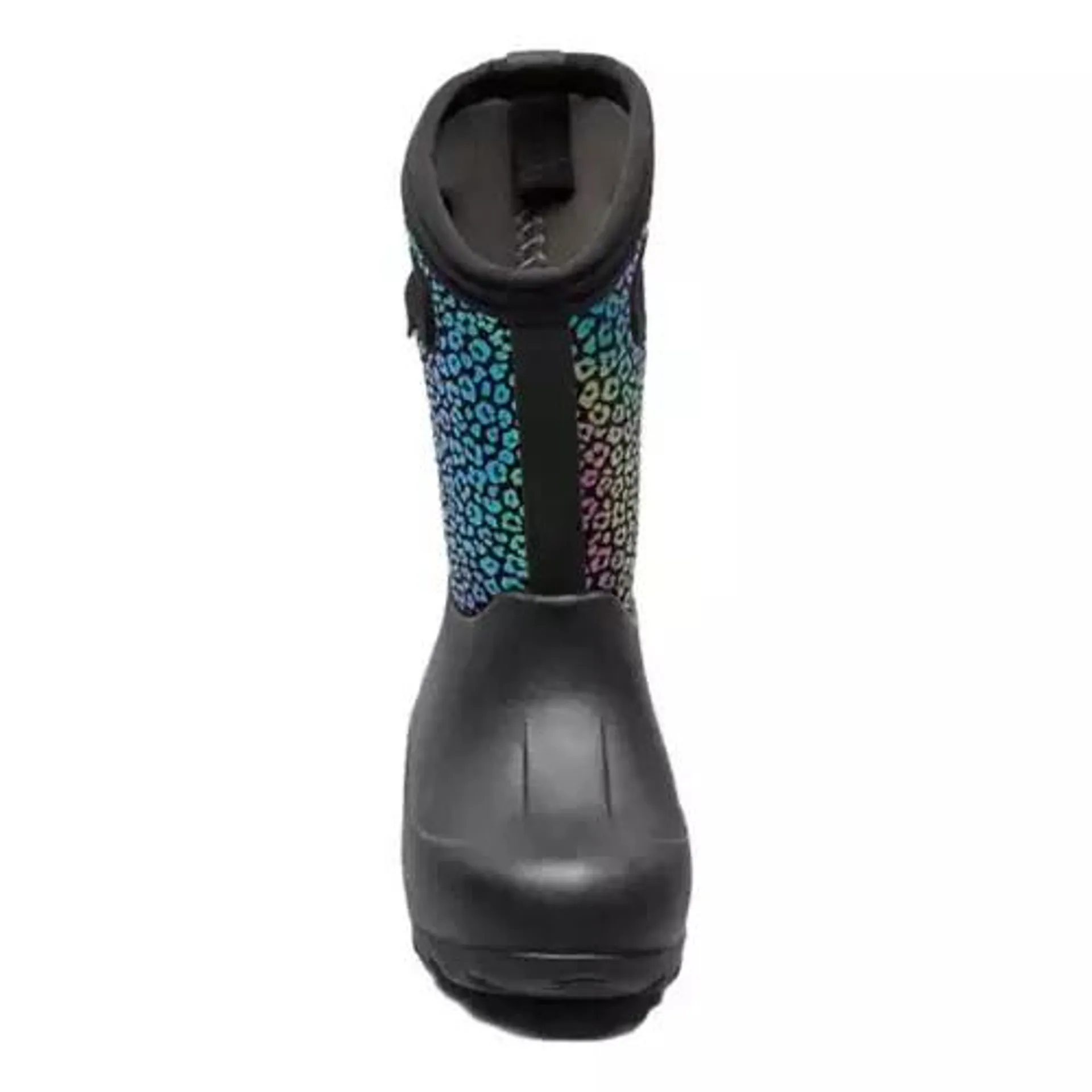 Big Girls' BOGS Neo-Classic Rainbow Leopard Insulated Winter Boots