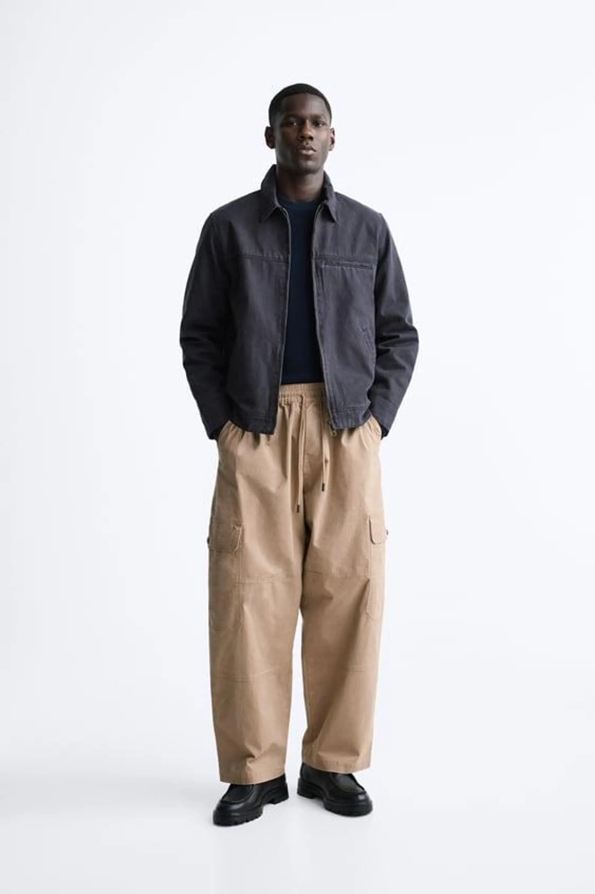 COTTON CARGO TROUSERS