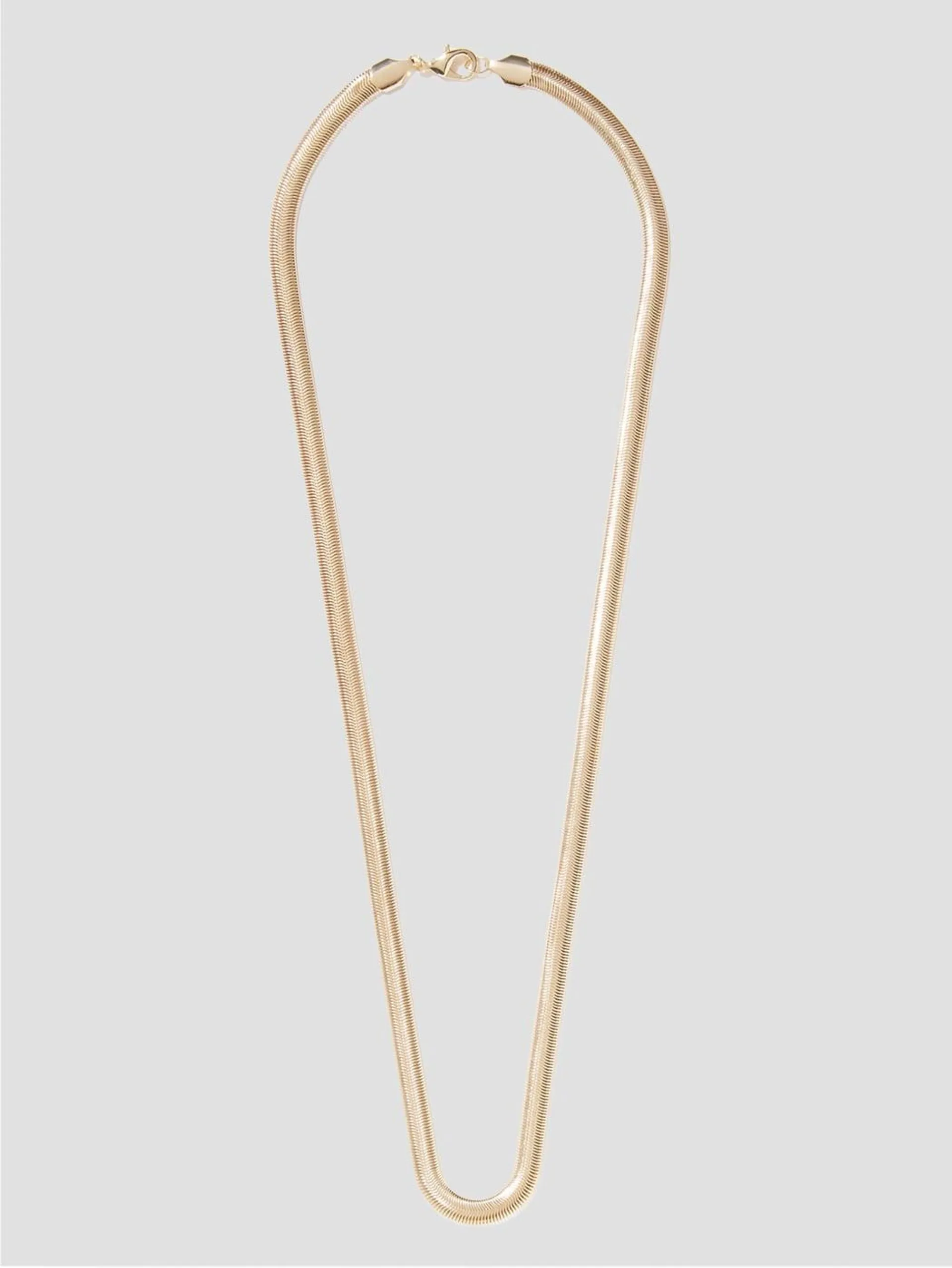 Gold-Tone Snake Chain Necklace