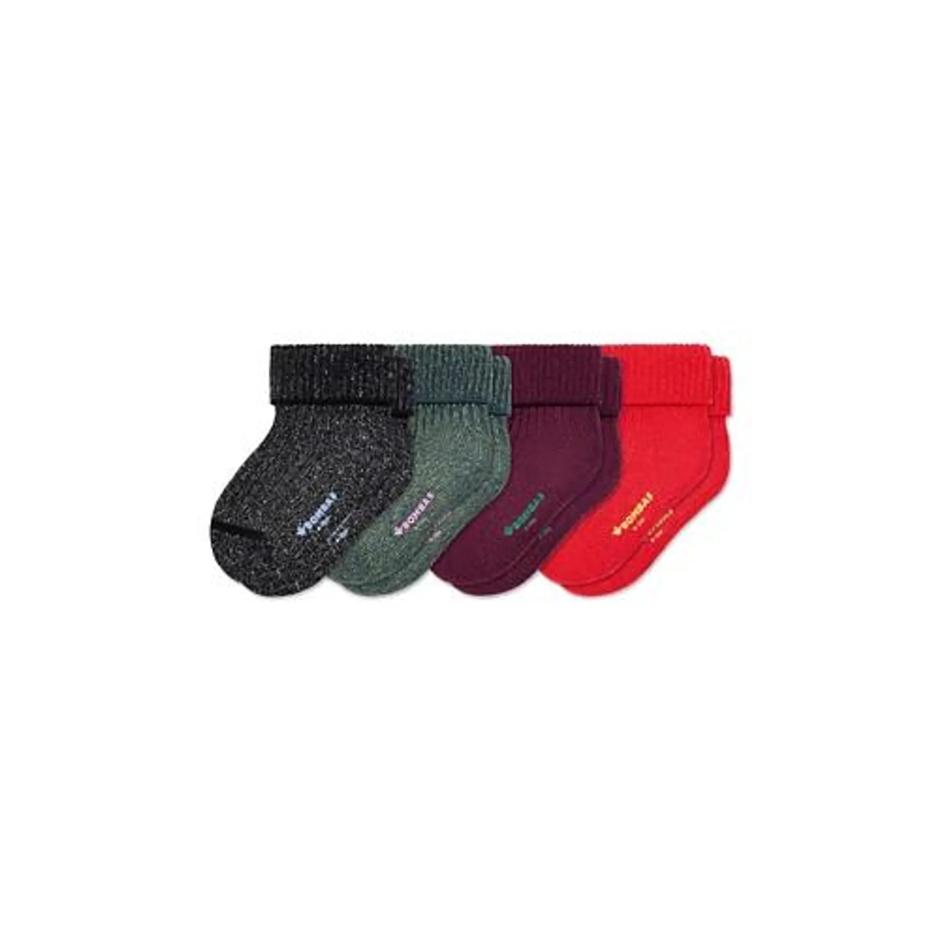 Baby Bombas Holiday 4 Pack Crew Socks