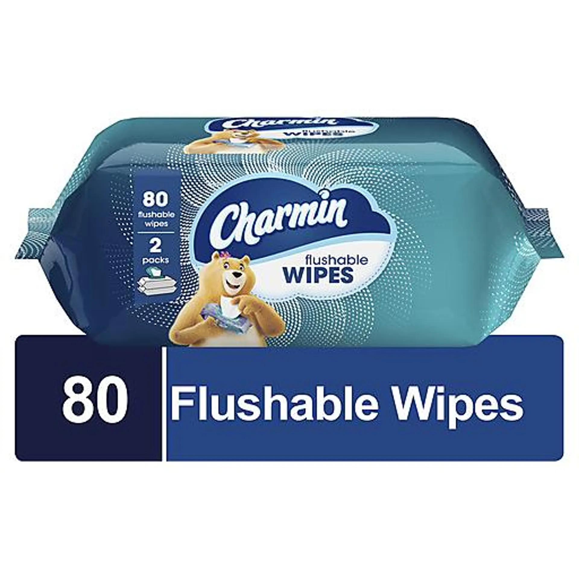 Charmin Flushable Wipes Two packs 40 Wipes 80 ct pack