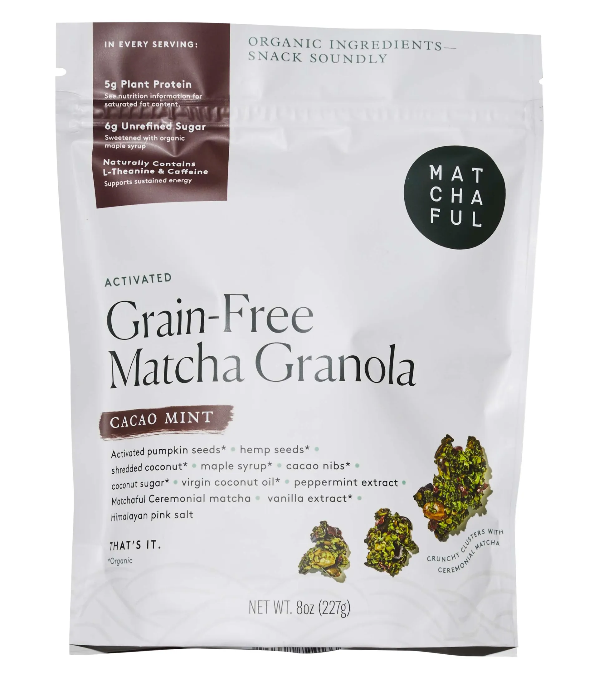 Granola Grain Free Matcha Activated Cacao Mint