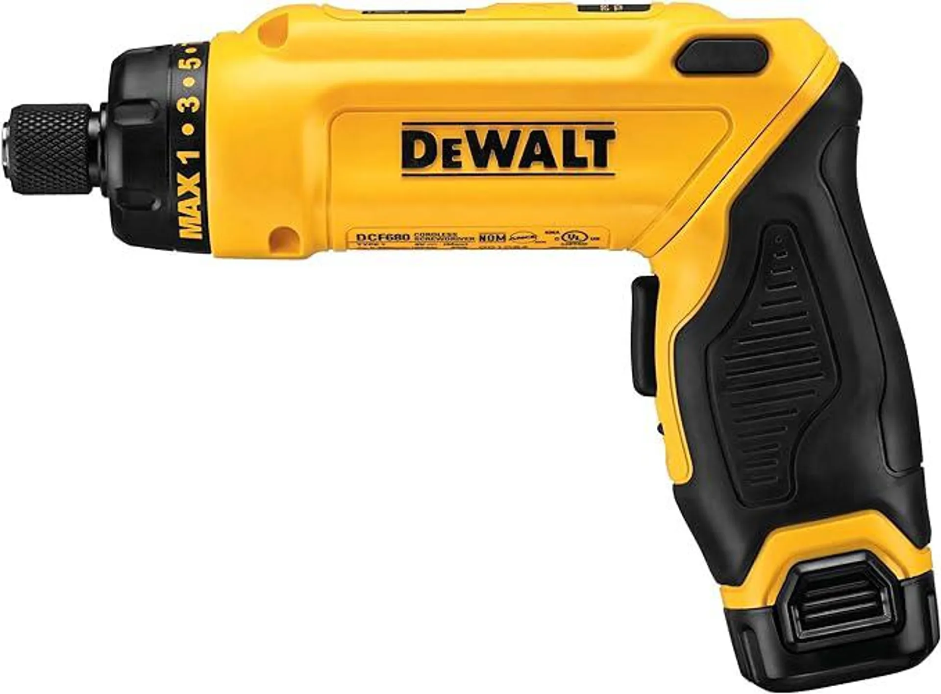 DEWALT 8V MAX Cordless Screwdriver Kit, Gyroscopic, 2 Batteries, Electric (DCF680N2)