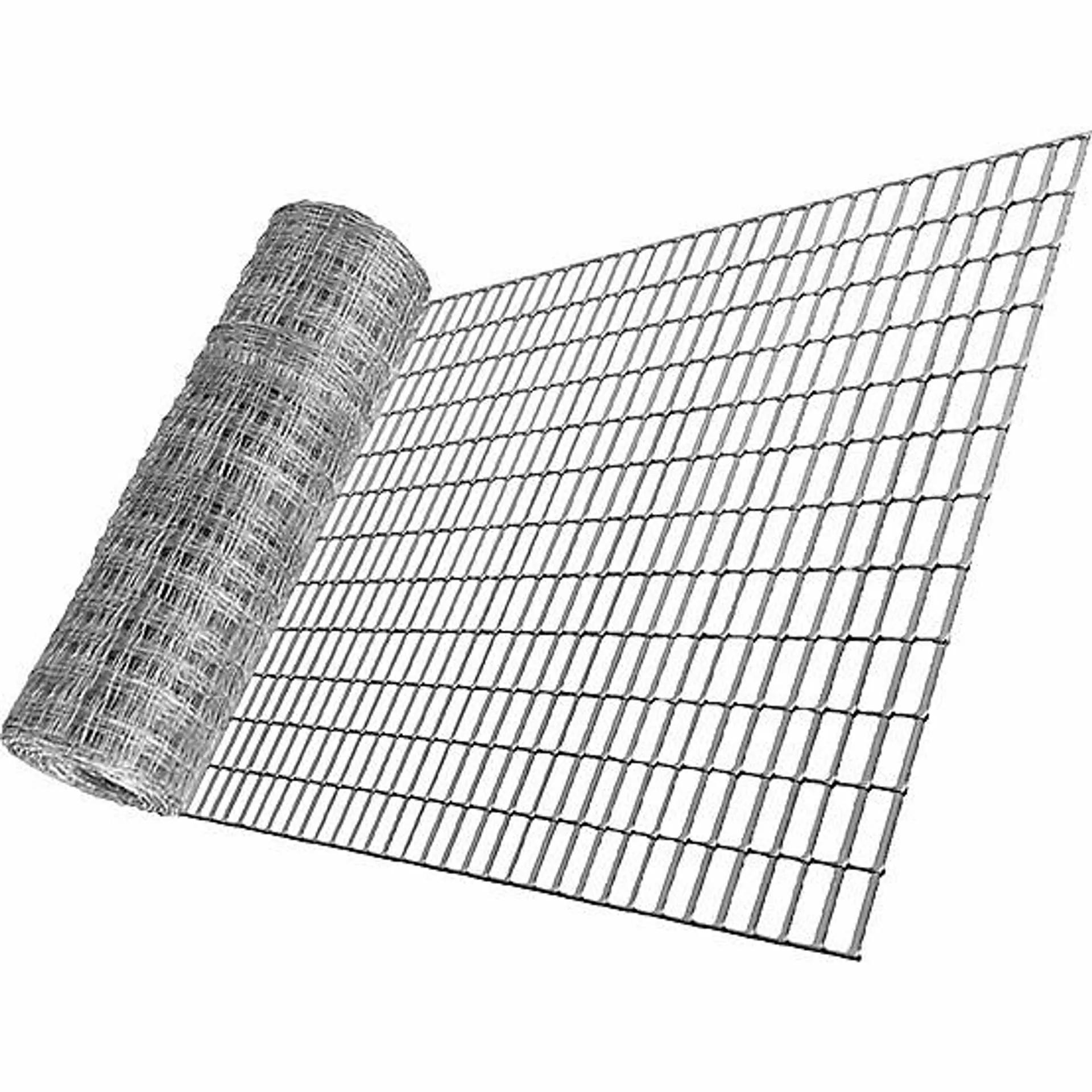 100 ft. x 4 ft. Galvanized Welded Wire Garden Fence, 2 in. x 4 in. Mesh