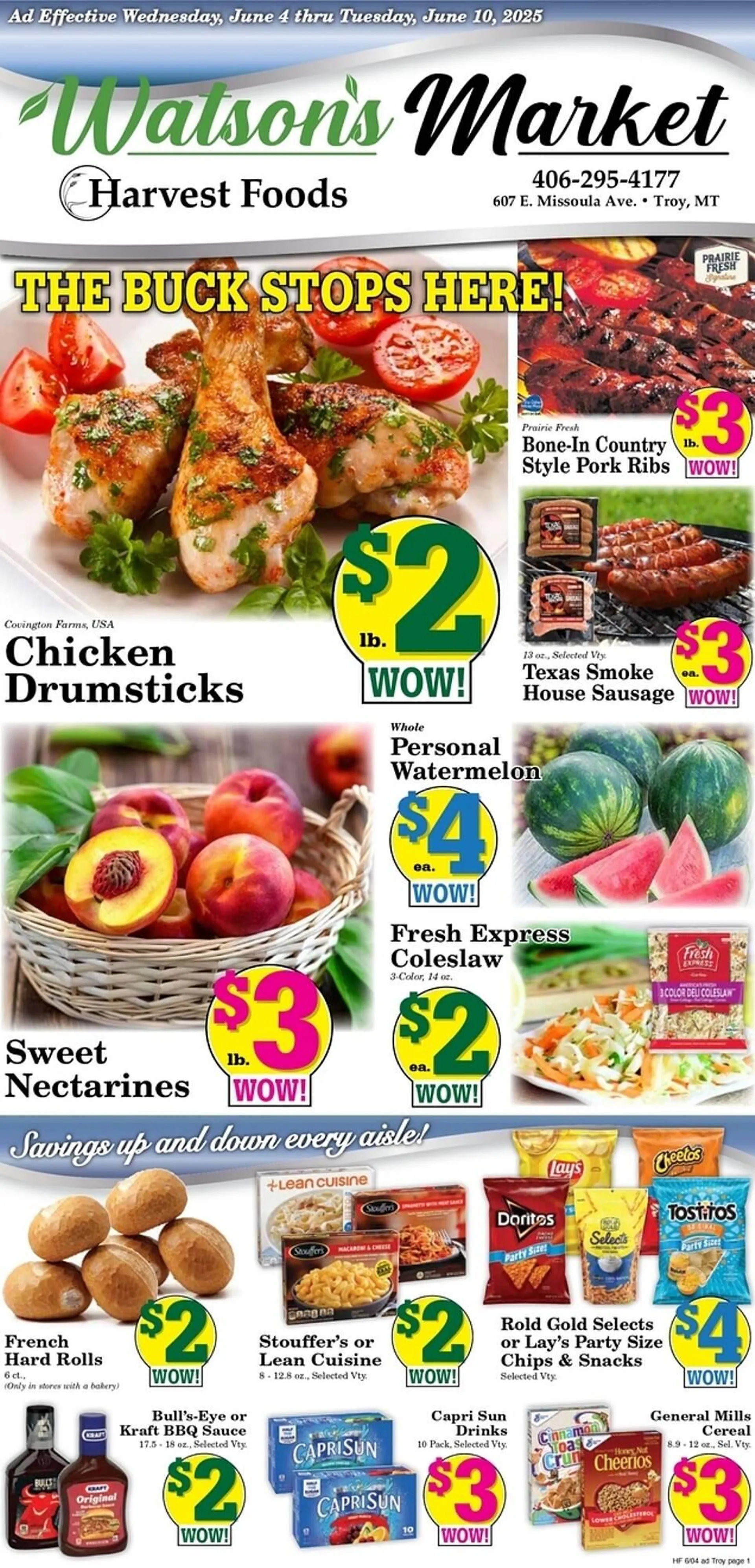 Weekly ad Harvest Foods ad from June 4 to June 10 2025 - Page 1