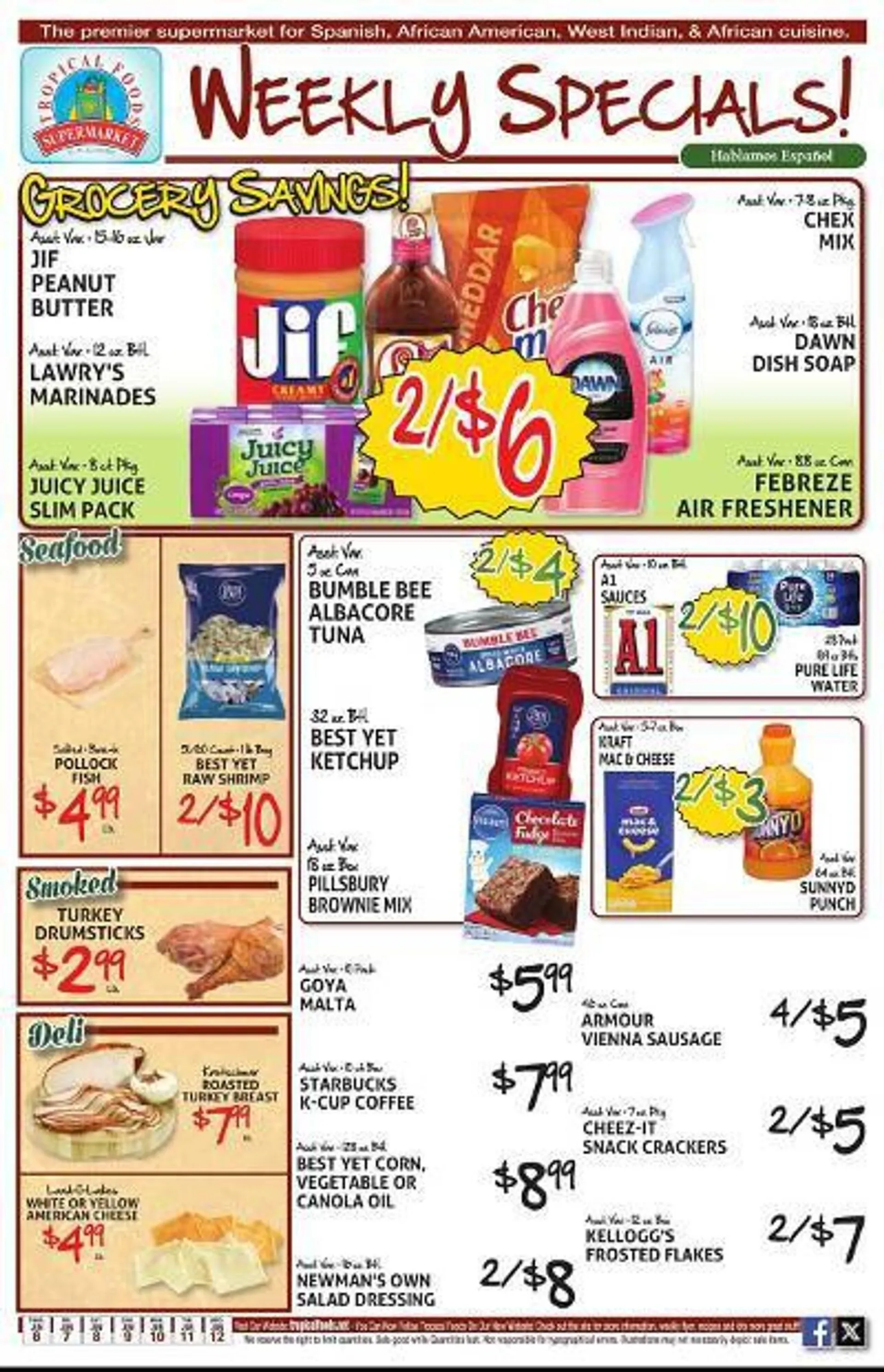 Tropical Foods Supermarket Weekly Ad - 1