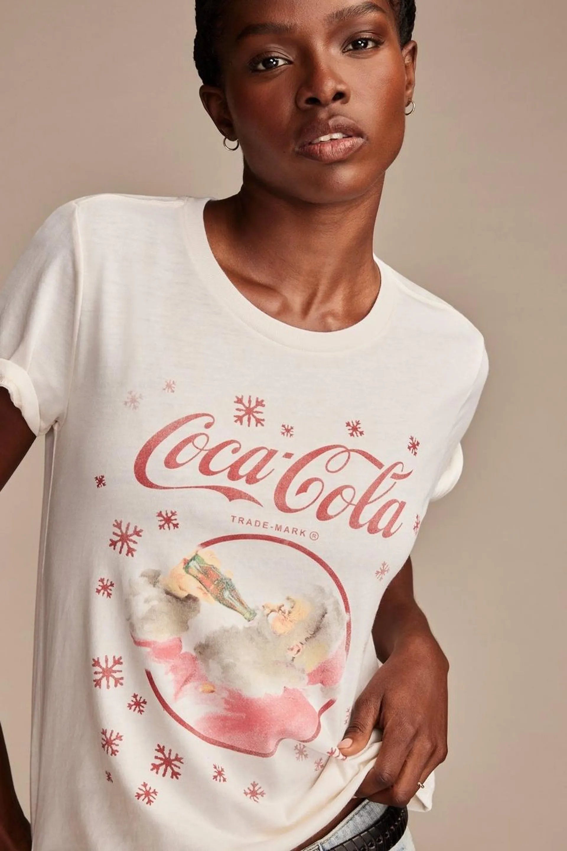 coke santa snow classic crew