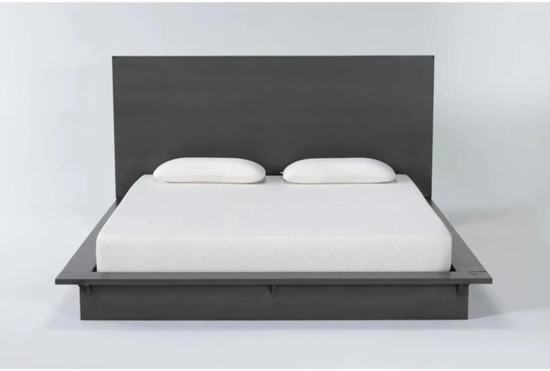 Alor Grey Queen Wood Platform Bed & Headboard