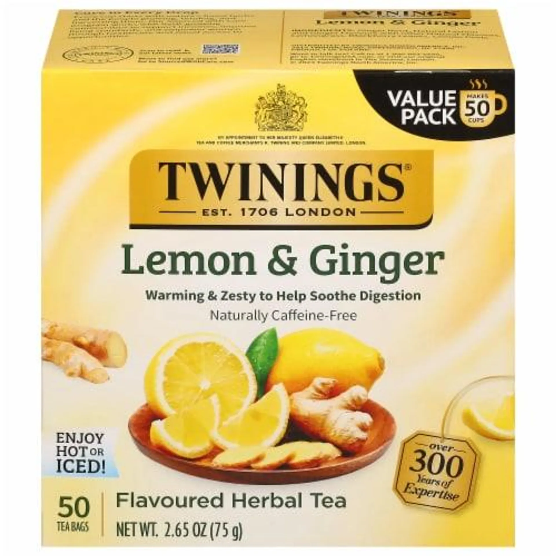 Twinings® Tea Lemon & Ginger Herbal Tea