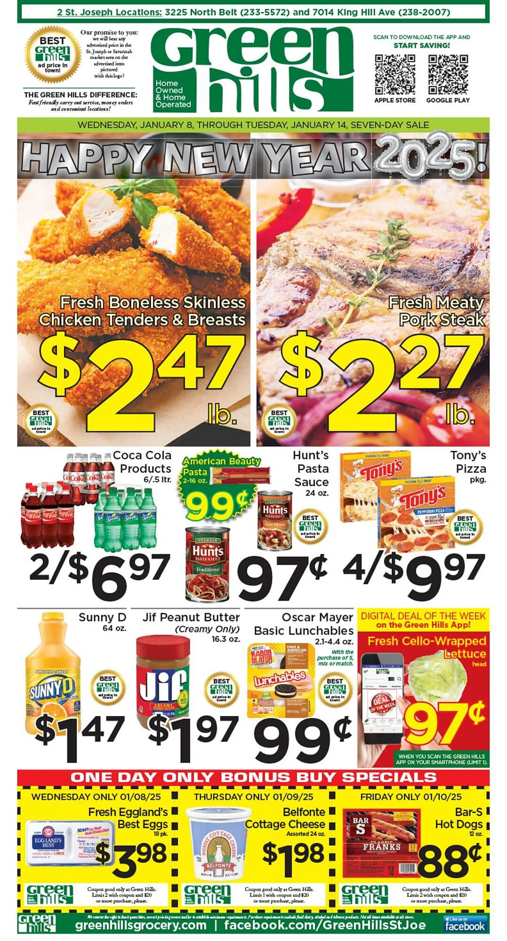 Green Hills Grocery ad - 1