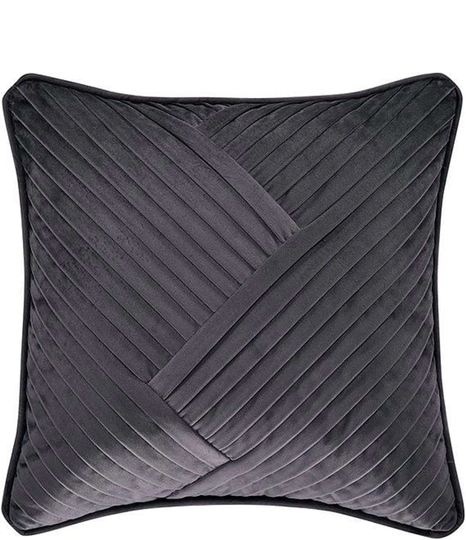 Tribeca 18" Square Pleated Decorative Pillow