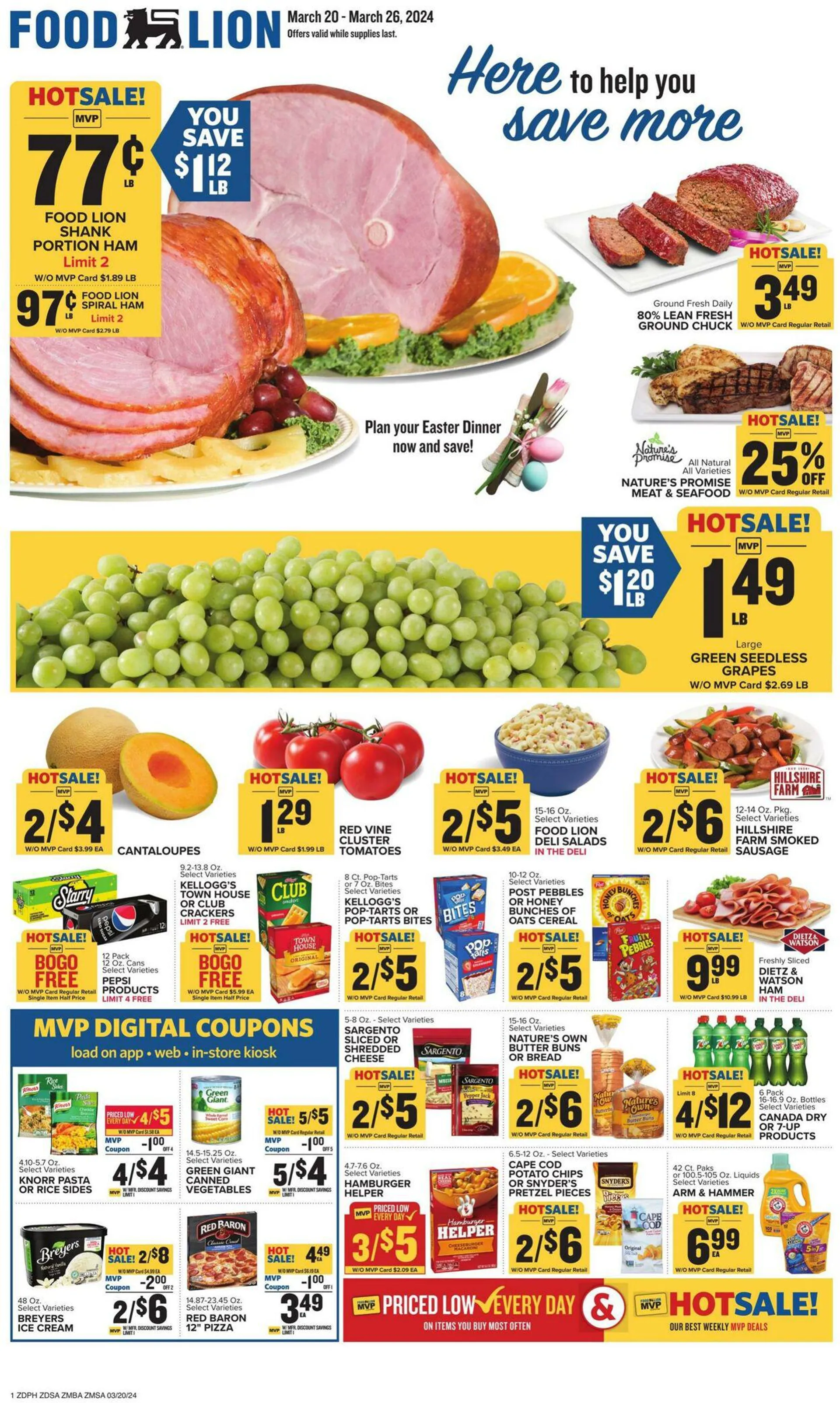 Weekly ad Food Lion Current weekly ad from March 20 to March 26 2024 - Page 