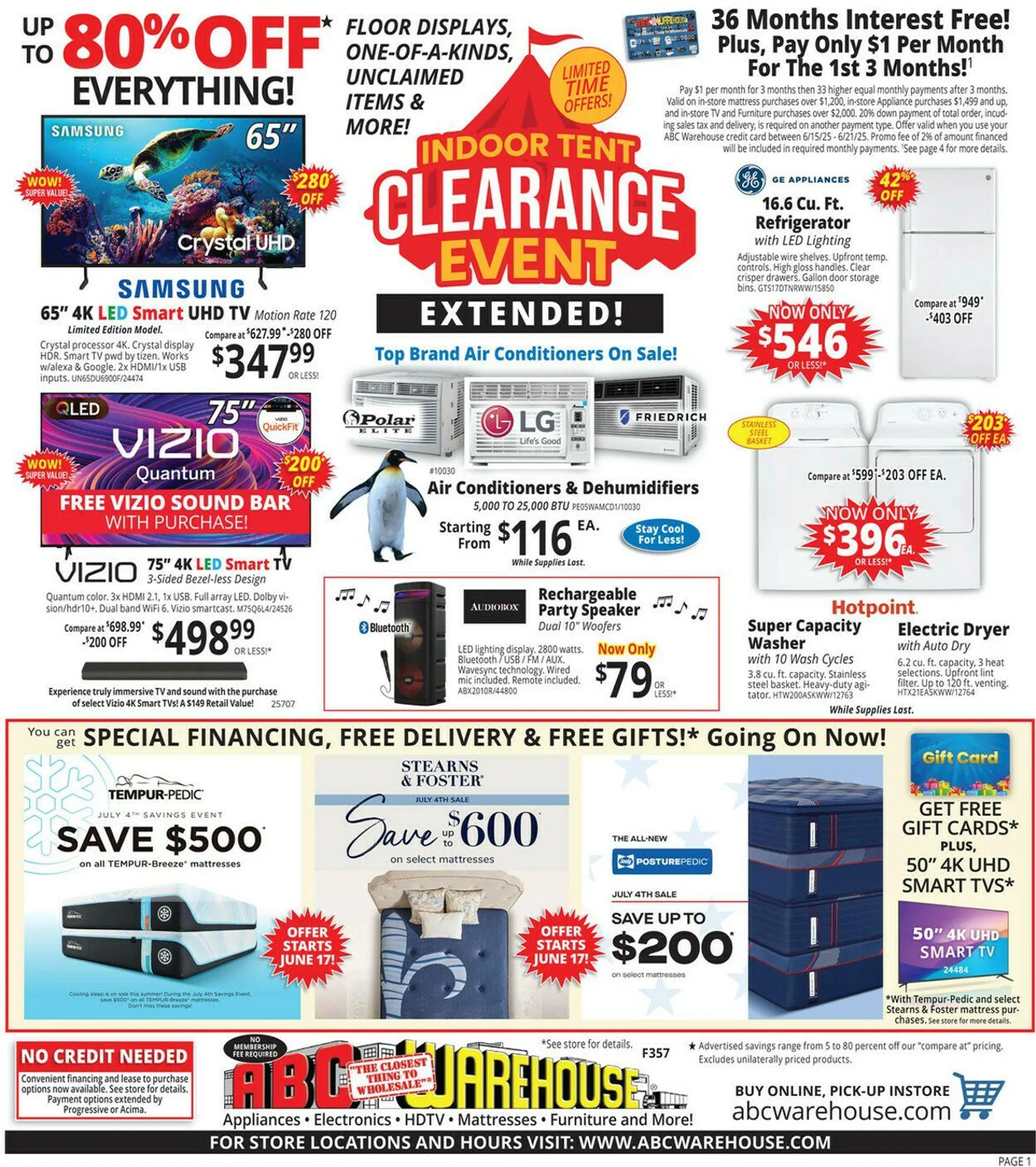Weekly ad ABC Warehouse Current weekly ad from June 15 to June 21 2025 - Page 1