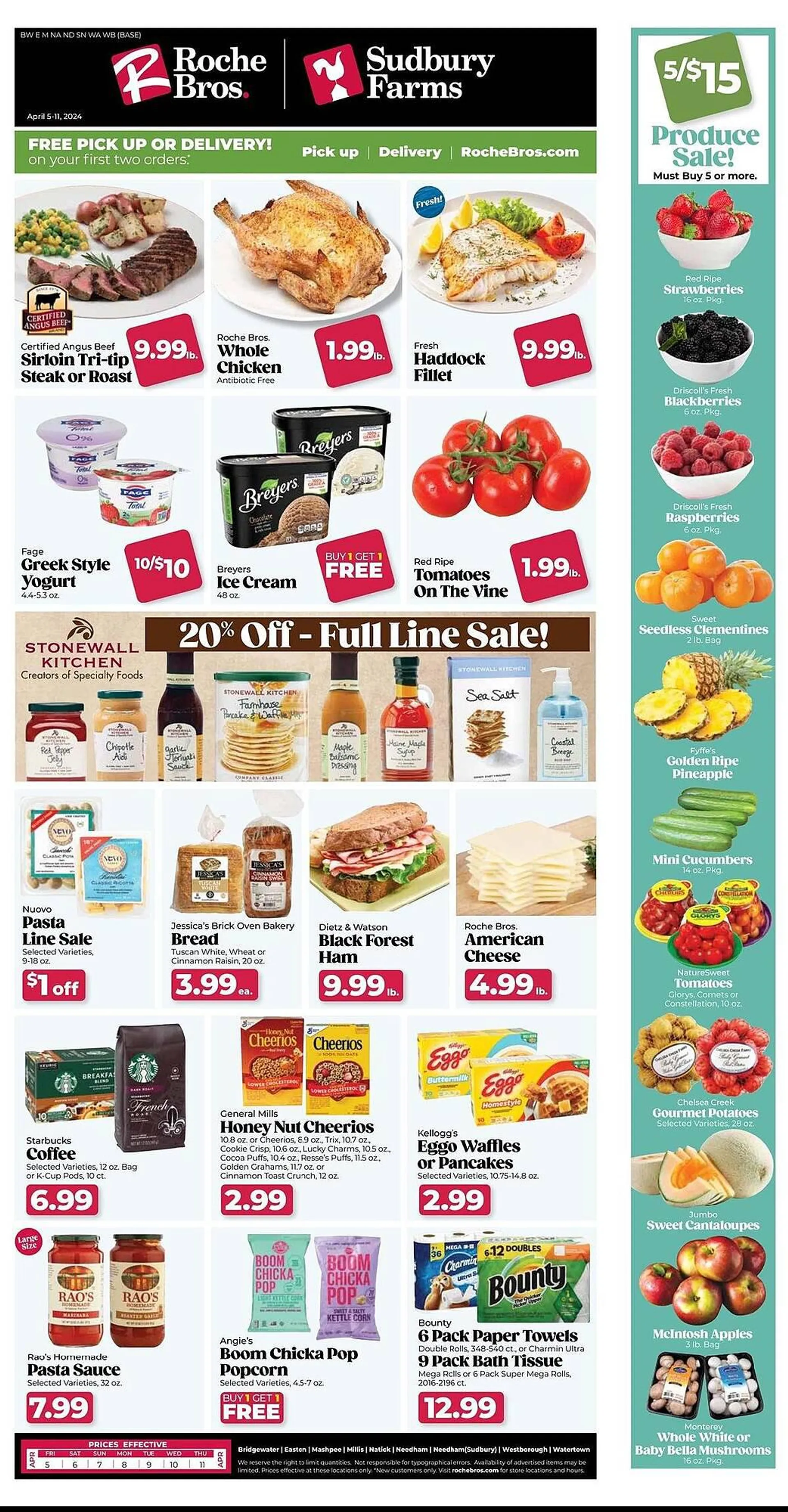Weekly ad Roche Bros Weekly Ad from April 5 to April 11 2024 - Page 