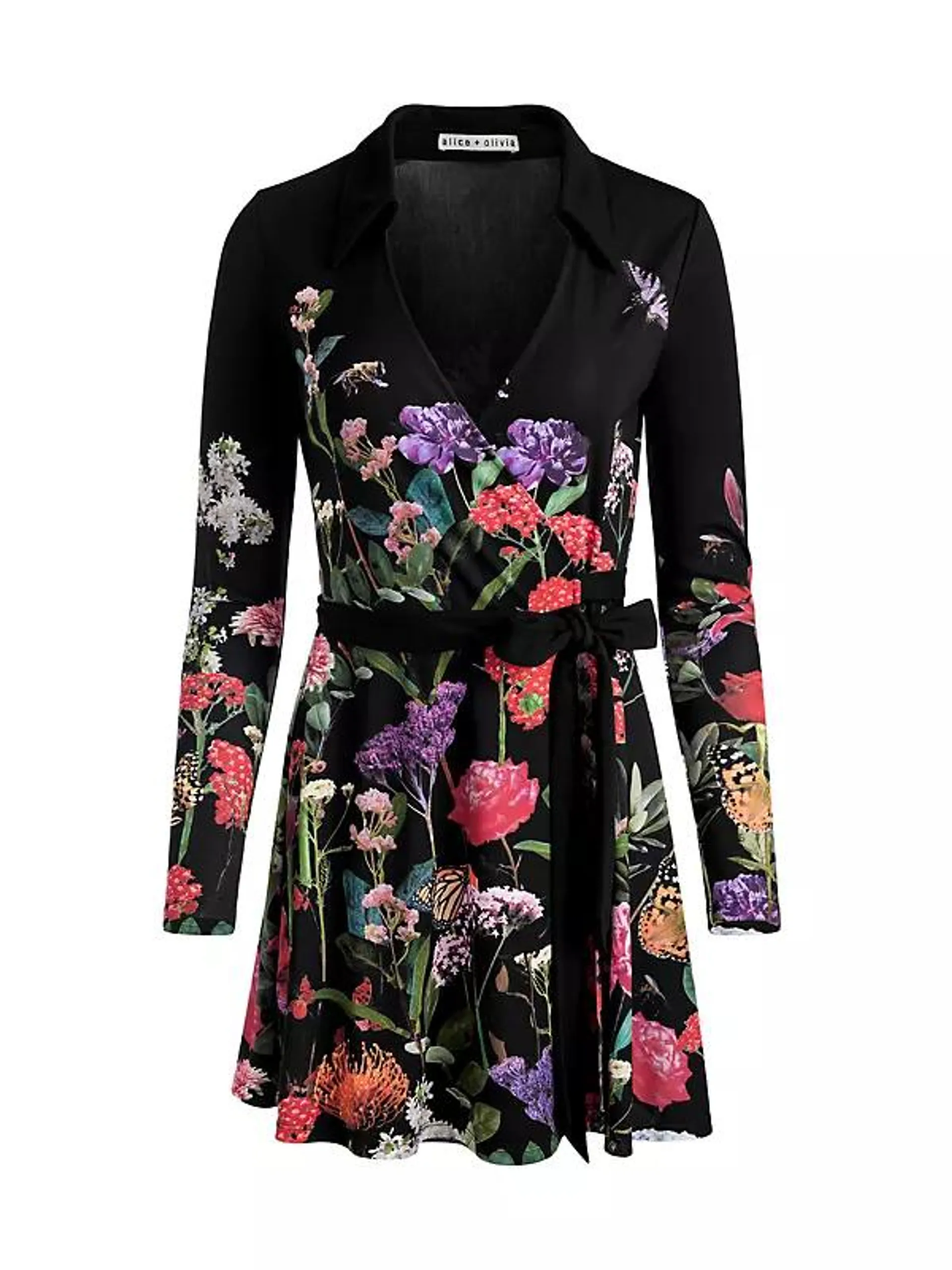 Millicent Floral Tie-Waist Fit & Flare Minidress