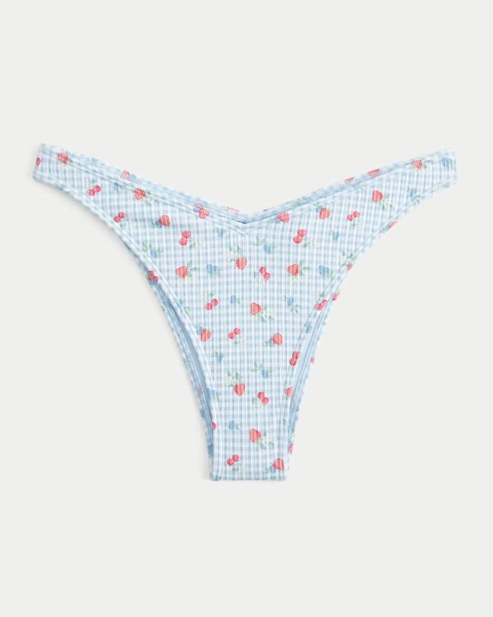 Ribbed High-Leg Cheekiest Bikini Bottom