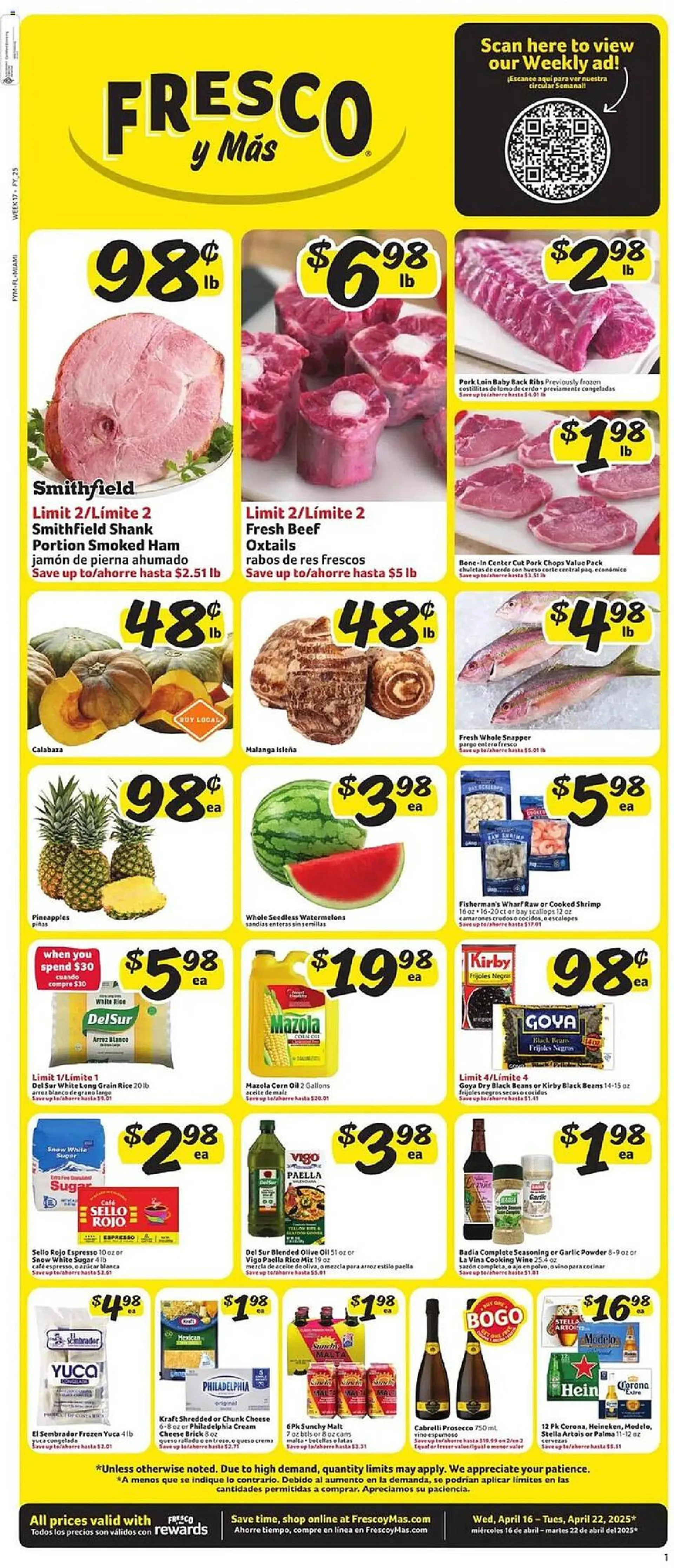 Fresco y Más Weekly Ad - 1