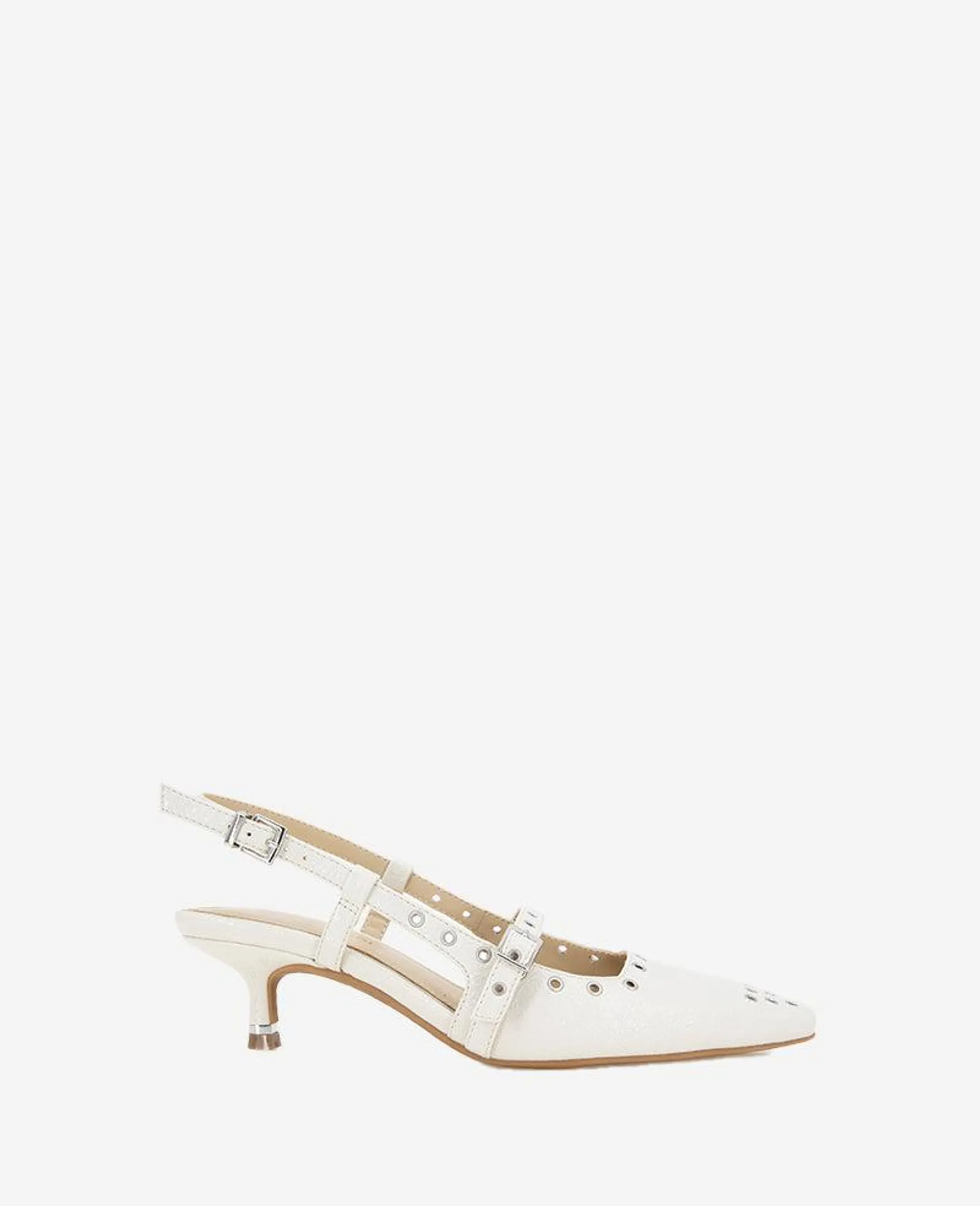 Martha Patent Eyelet Slingback Heel