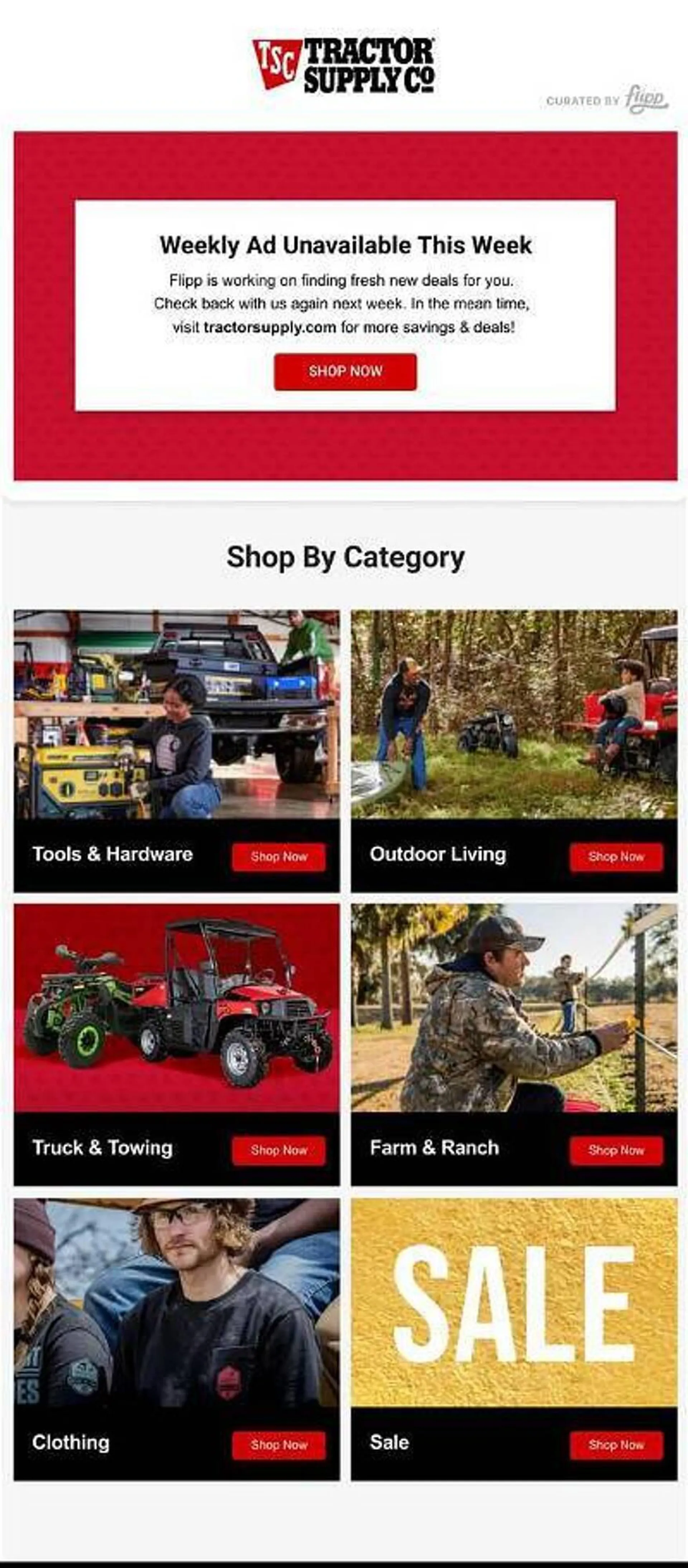 Tractor Supply Company ad - 1