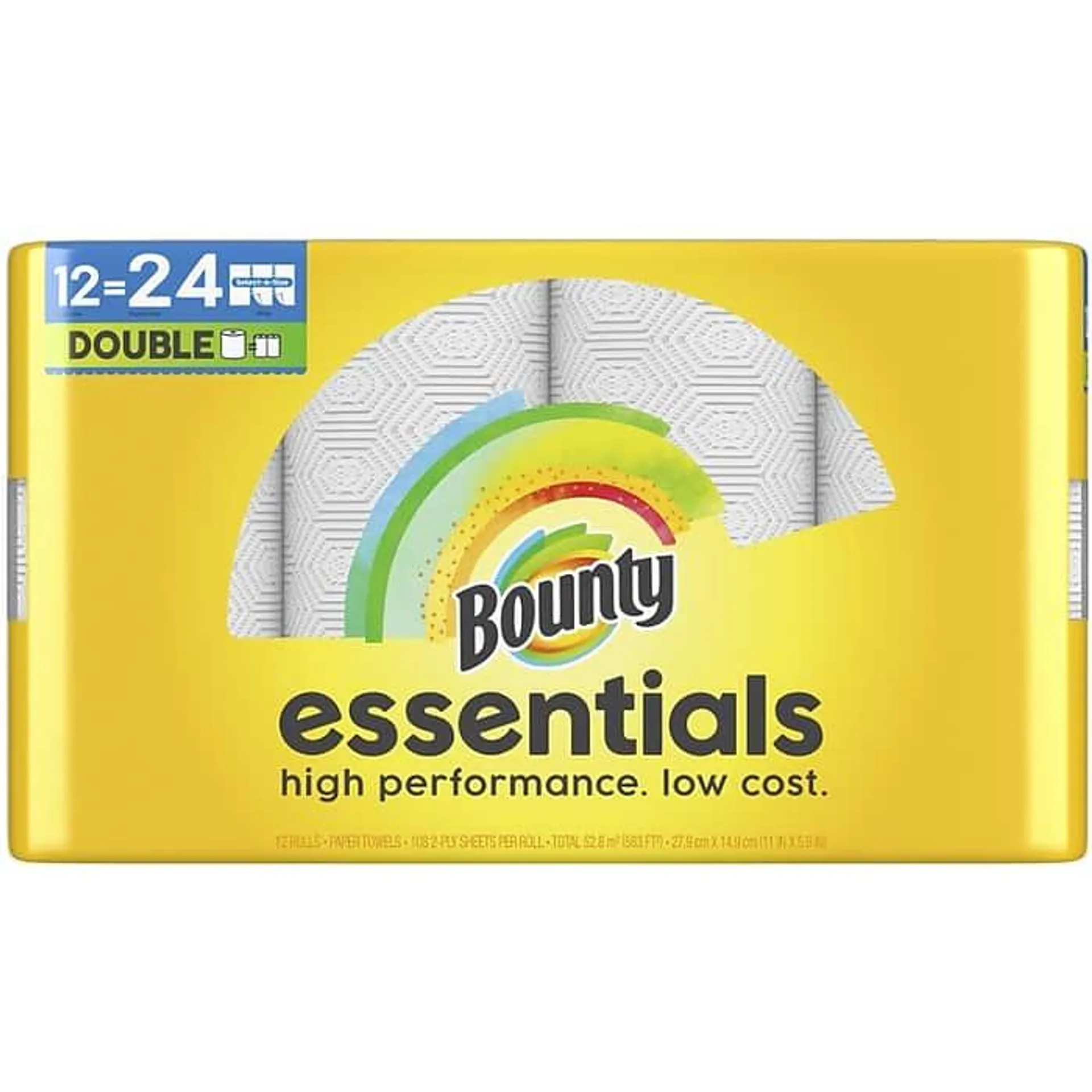 Bounty Essentials Select-A-Size Paper Towels, 12 Double Rolls,