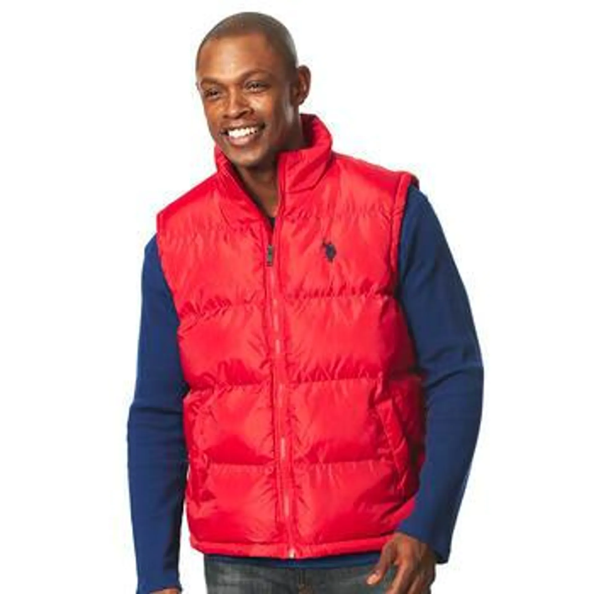 Mens U.S. Polo Assn.® Solid Signature Puffer Vest