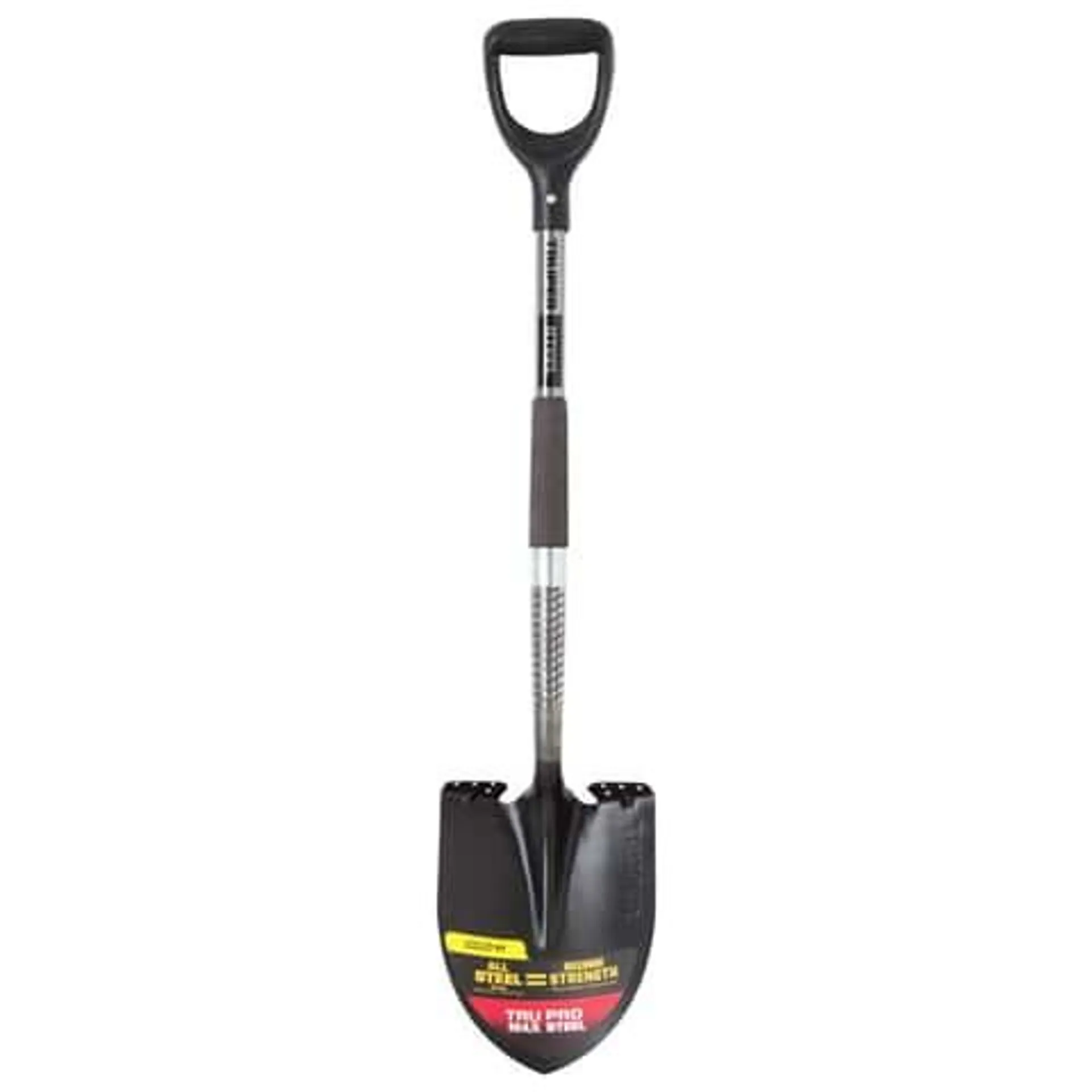 Truper Tru Pro 40 in. Steel Round Digging Shovel Steel Handle