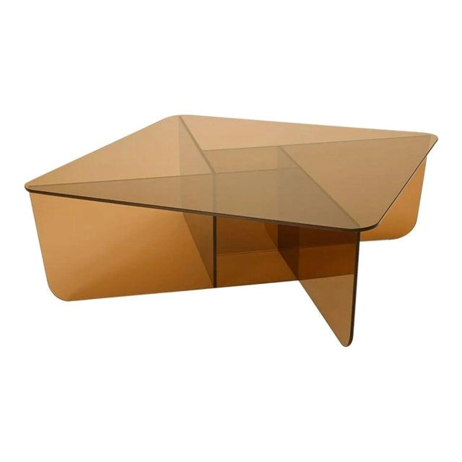 Acrylic Coffee Table Amber - Caramel