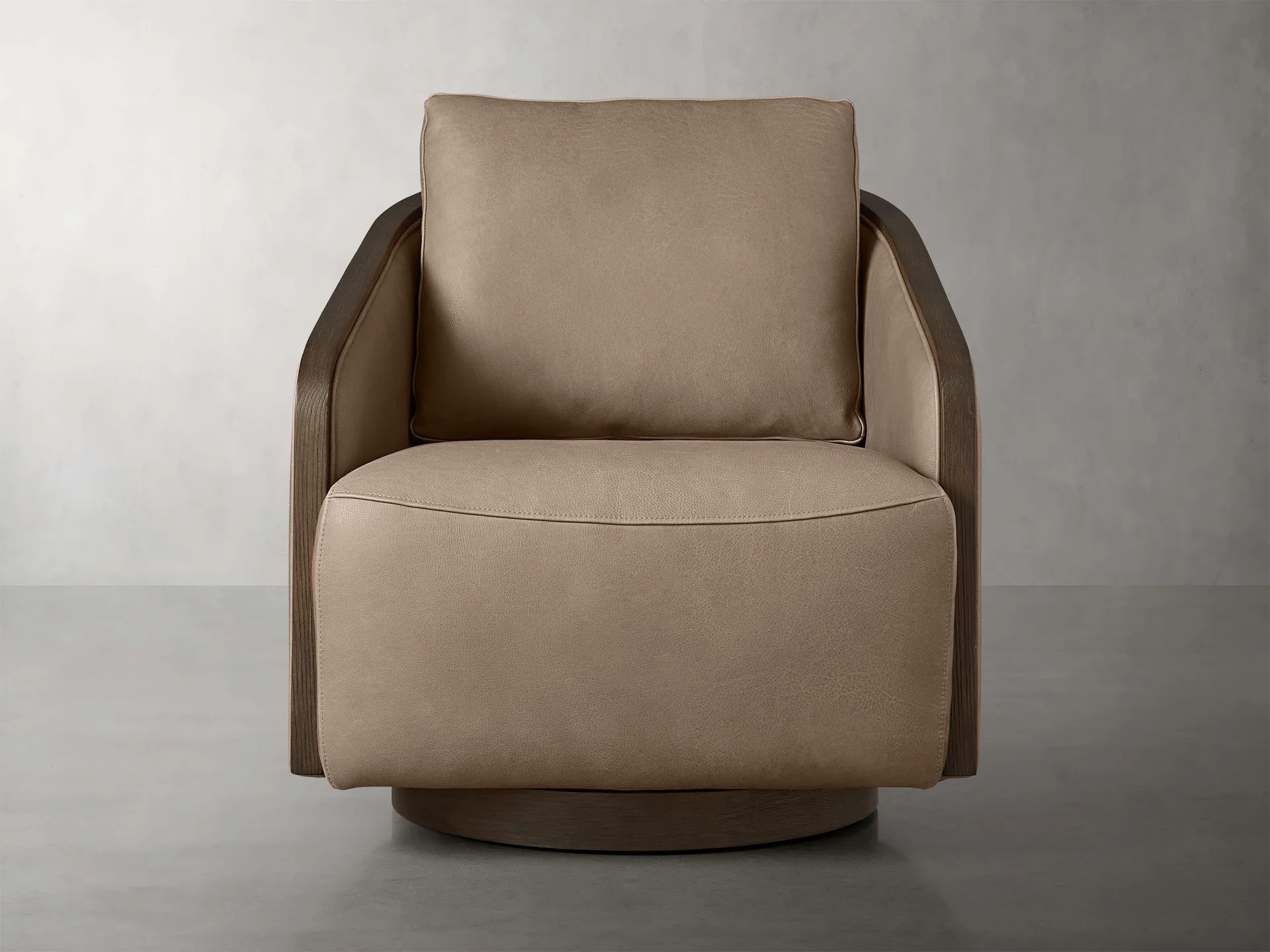 Pomona Leather Swivel Chair