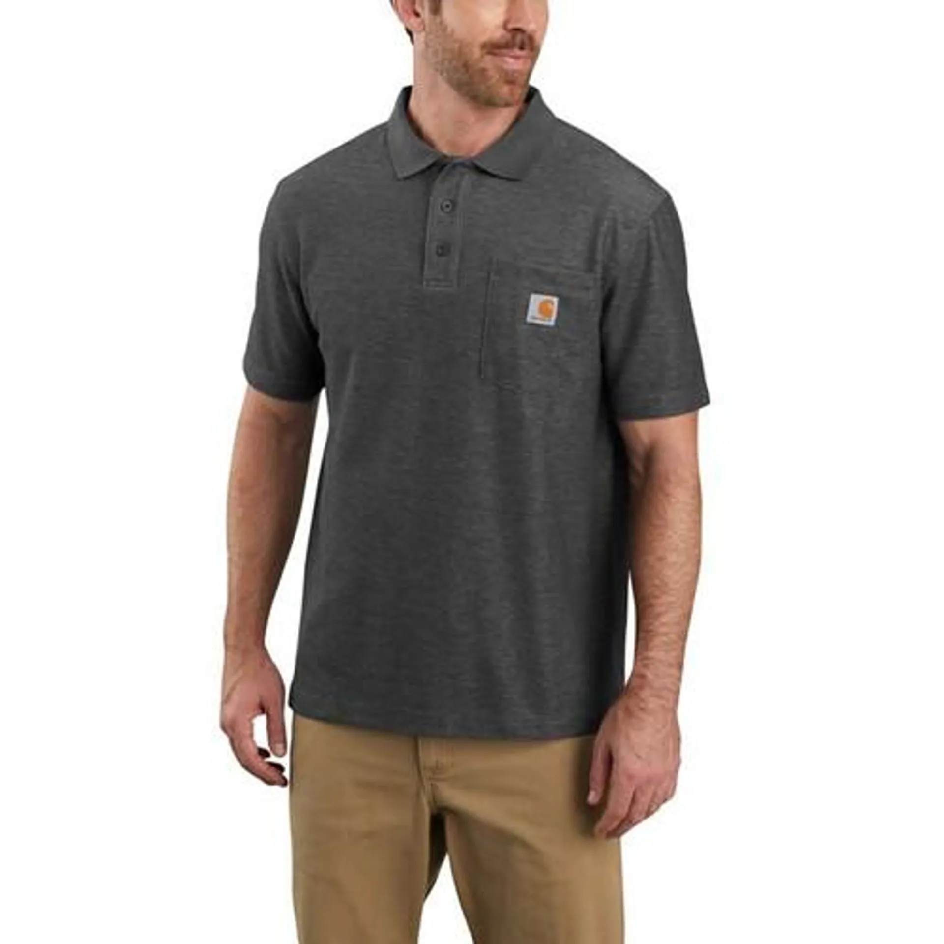 Carhartt - Men's Contractor's Work Blended Pique Polo - Black