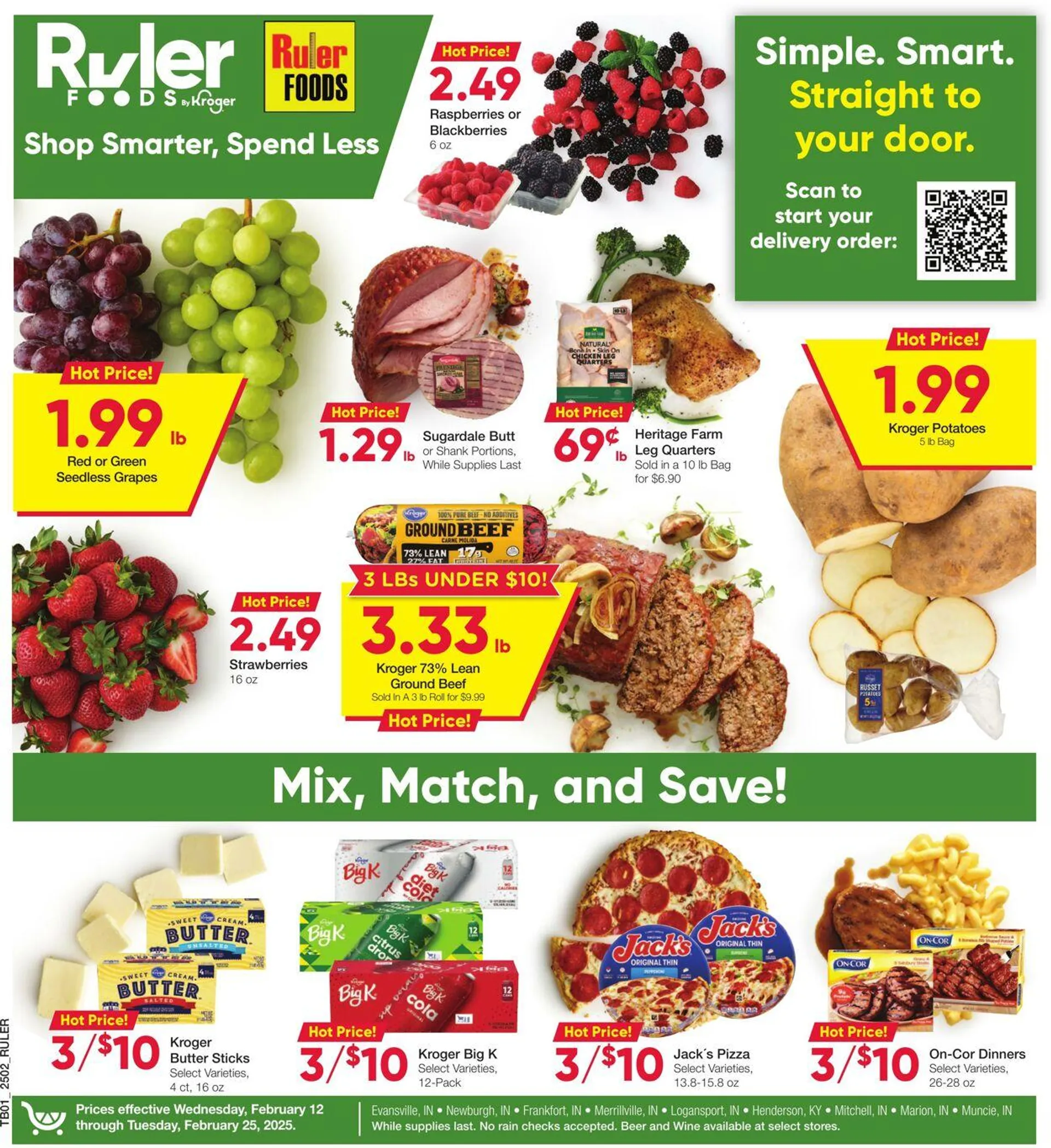 Catálogo de Ruler Foods Current weekly ad 12 de febrero al 25 de febrero 2025 - Página 1