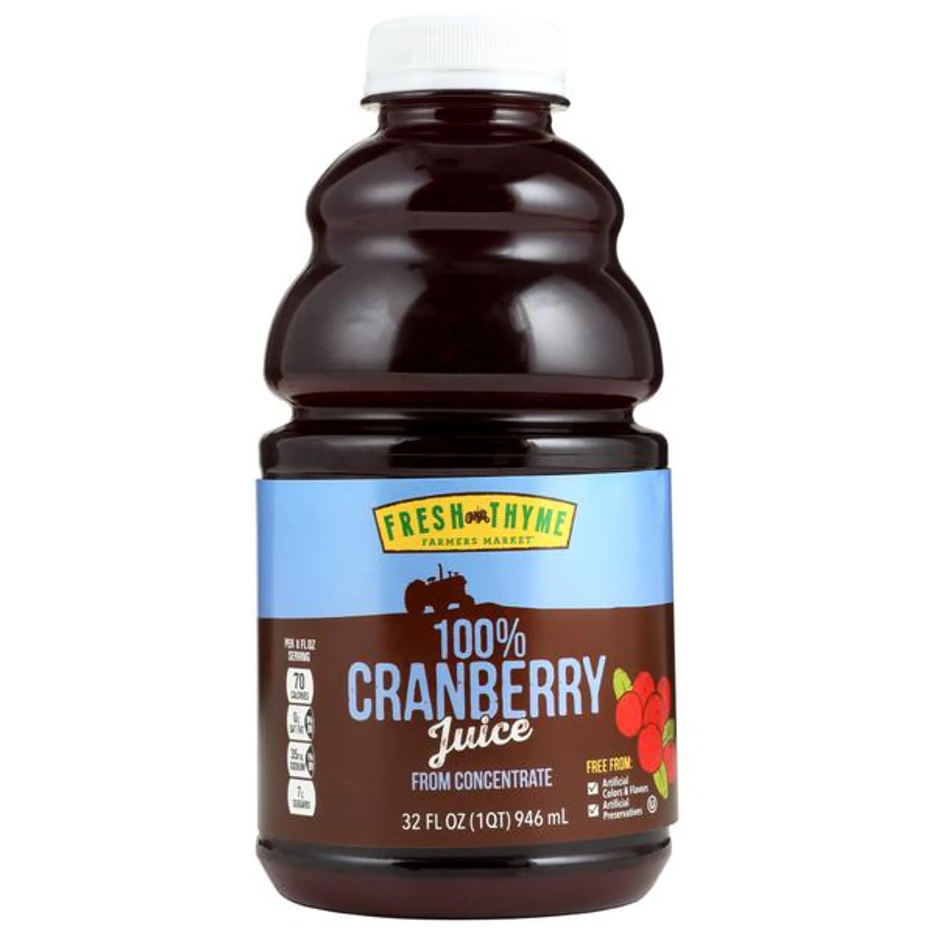 Fresh Thyme 100% Cranberry Juice - 32 Fluid ounce