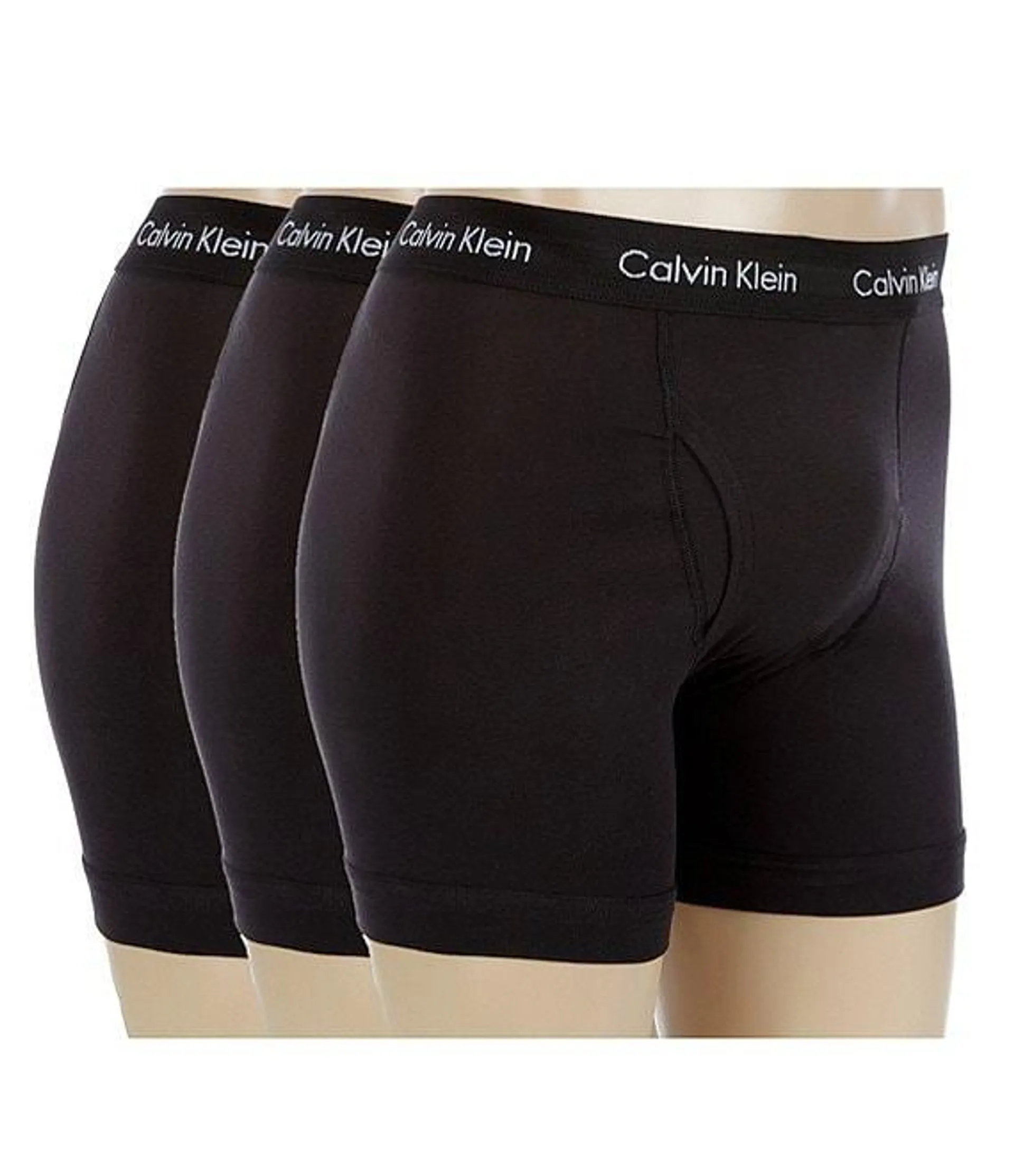 Cotton Stretch Solid Boxer Briefs 3-Pack