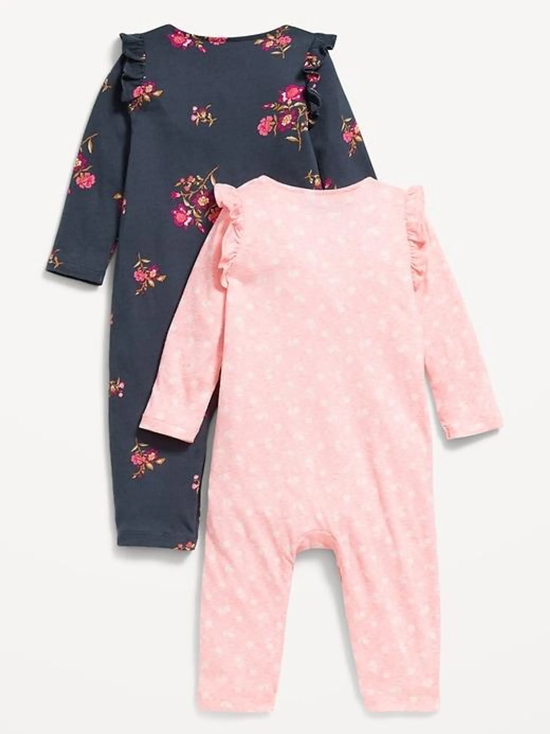 Printed Ruffle-Trim Jumpsuit 2-Pack for Baby