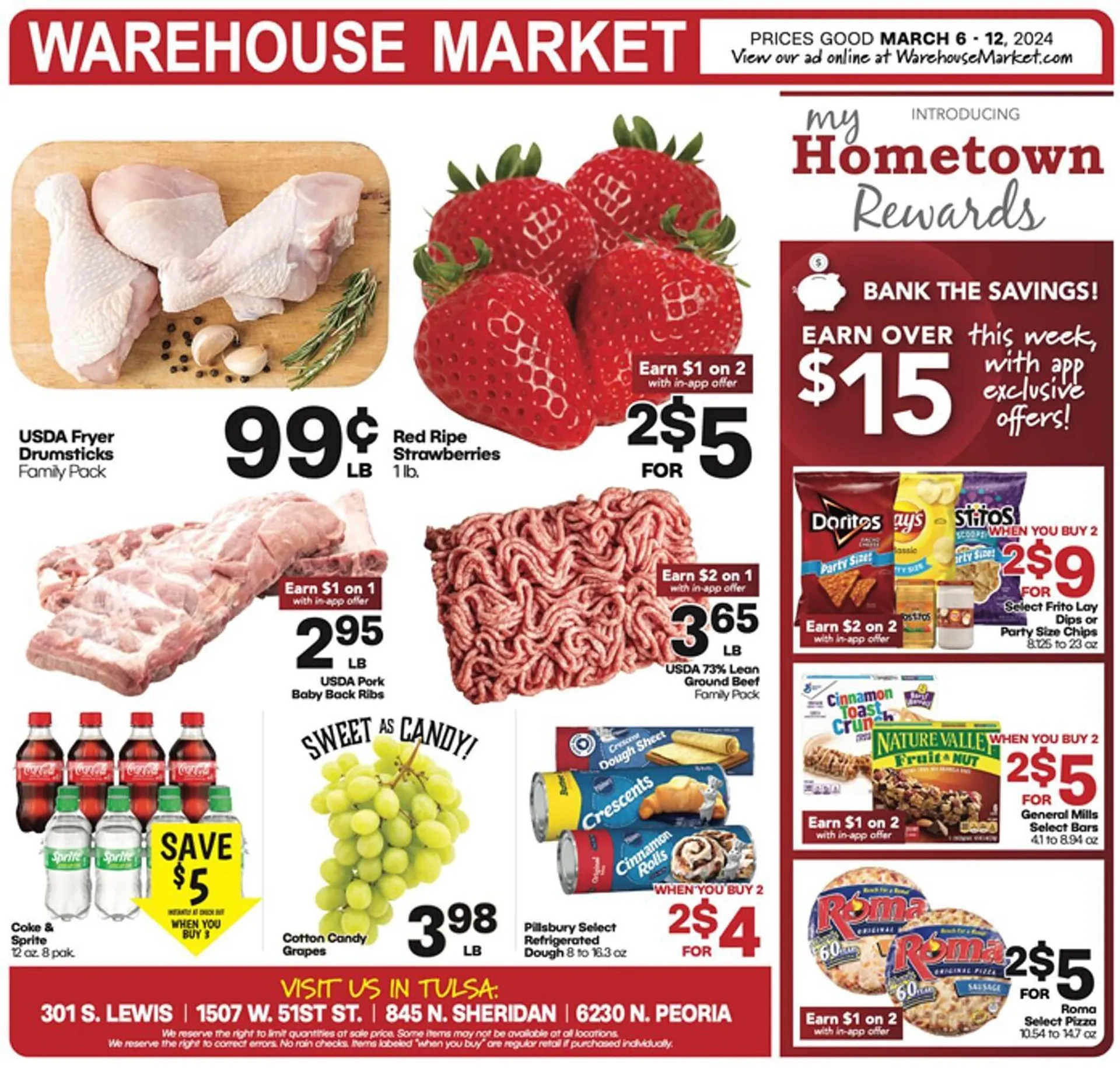 Weekly ad Warehouse Market Weekly Ad from March 6 to March 12 2024 - Page 1