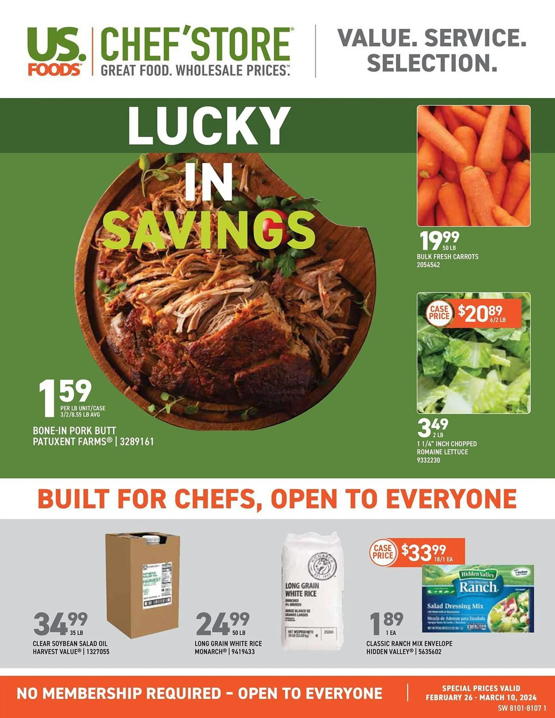 Weekly ad US Foods Chef's Store Weekly Ad from February 26 to March 10 2024 - Page 1