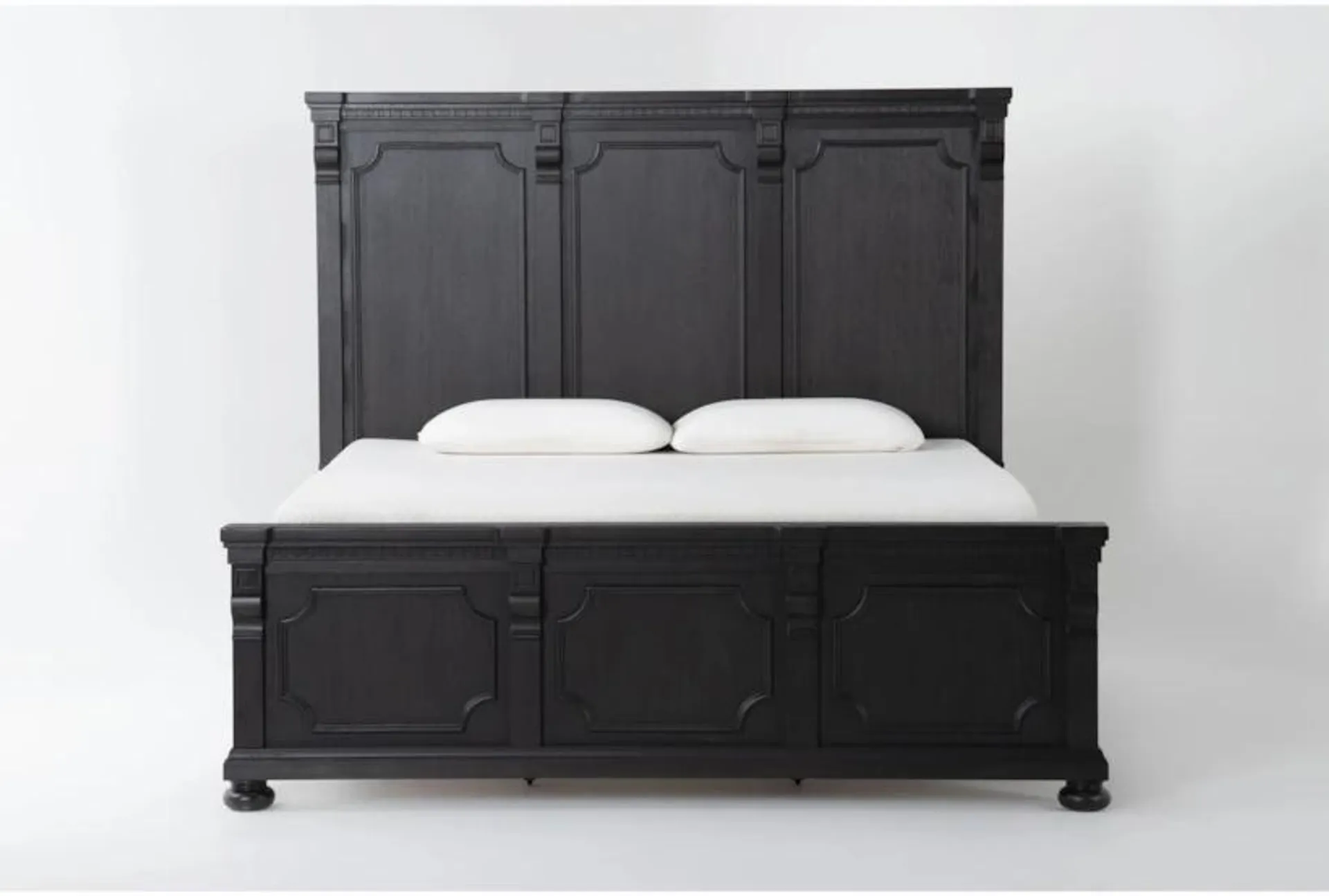 Chapleau Black Queen Wood Panel Bed