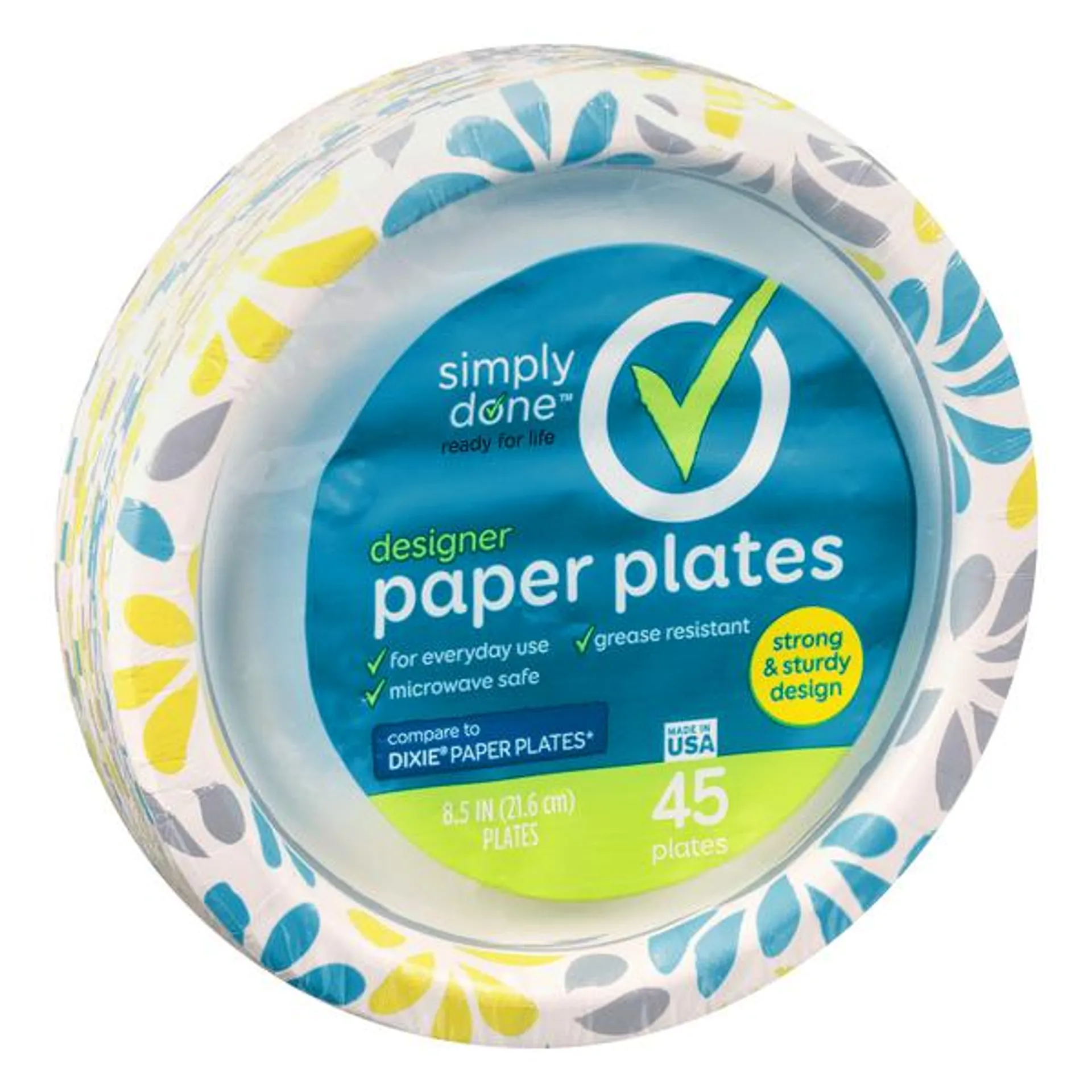 Simply Done 8.5" Designer Paper Plates