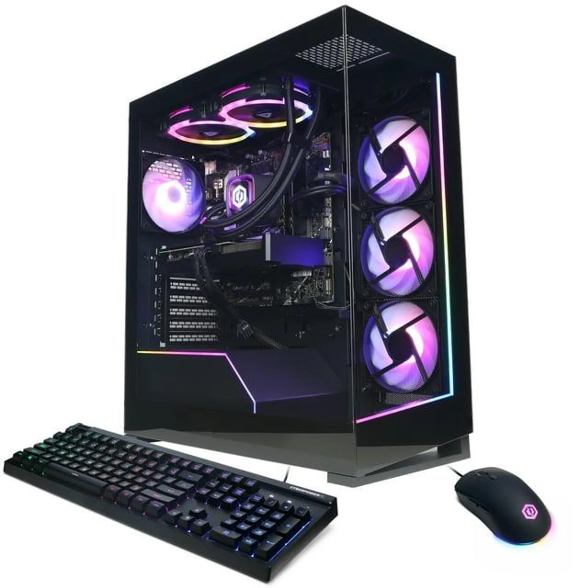 CyberPowerPC Gamer Xtreme Gaming Desktop, Intel Core i7-14700KF, 32GB, NVIDIA GeForce RTX 4070 Super 12GB, 1TB SSD, Black, GXi4600WSTV2