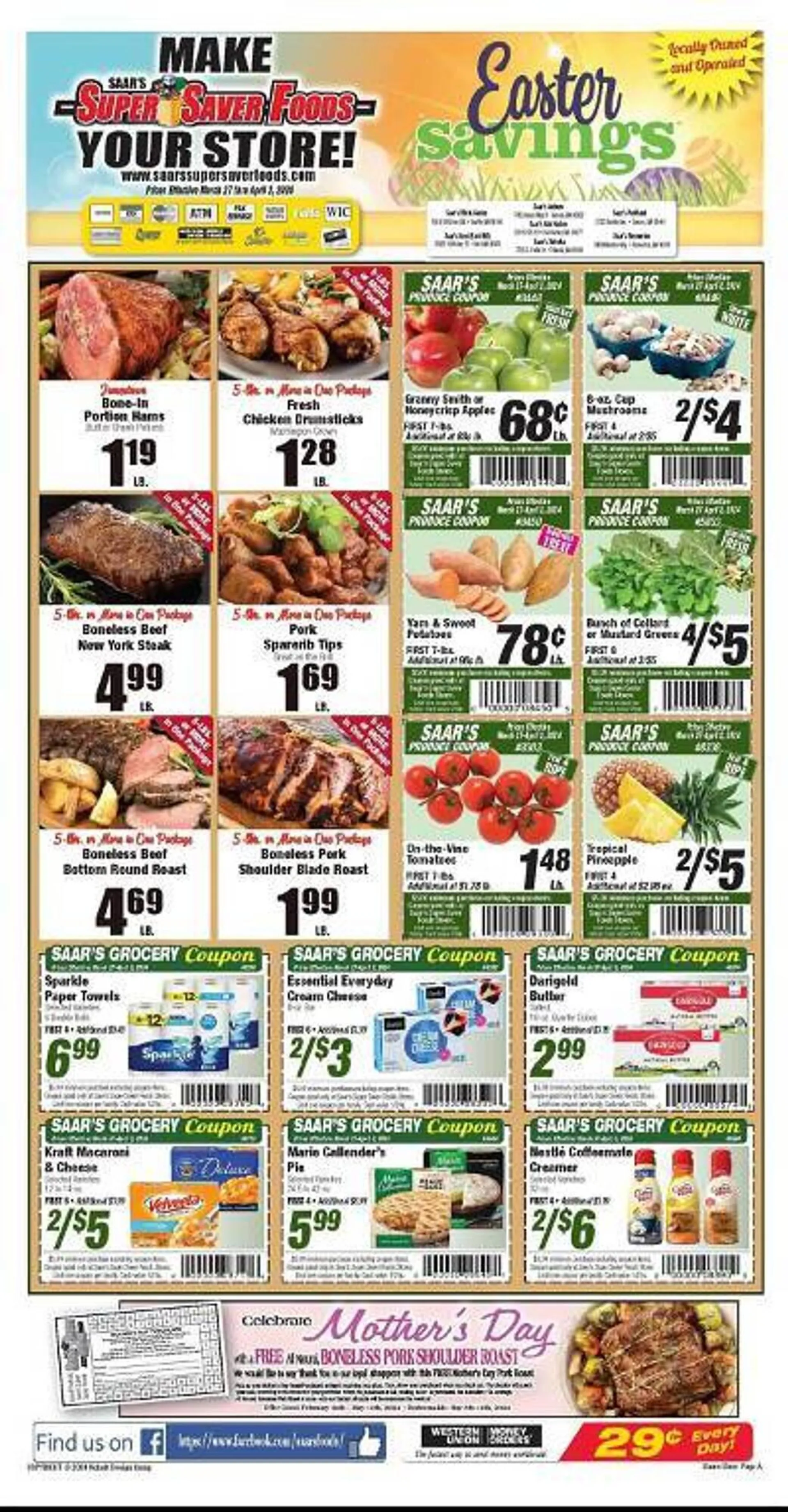 Weekly ad Super Saver Weekly Ad from March 27 to April 2 2024 - Page 