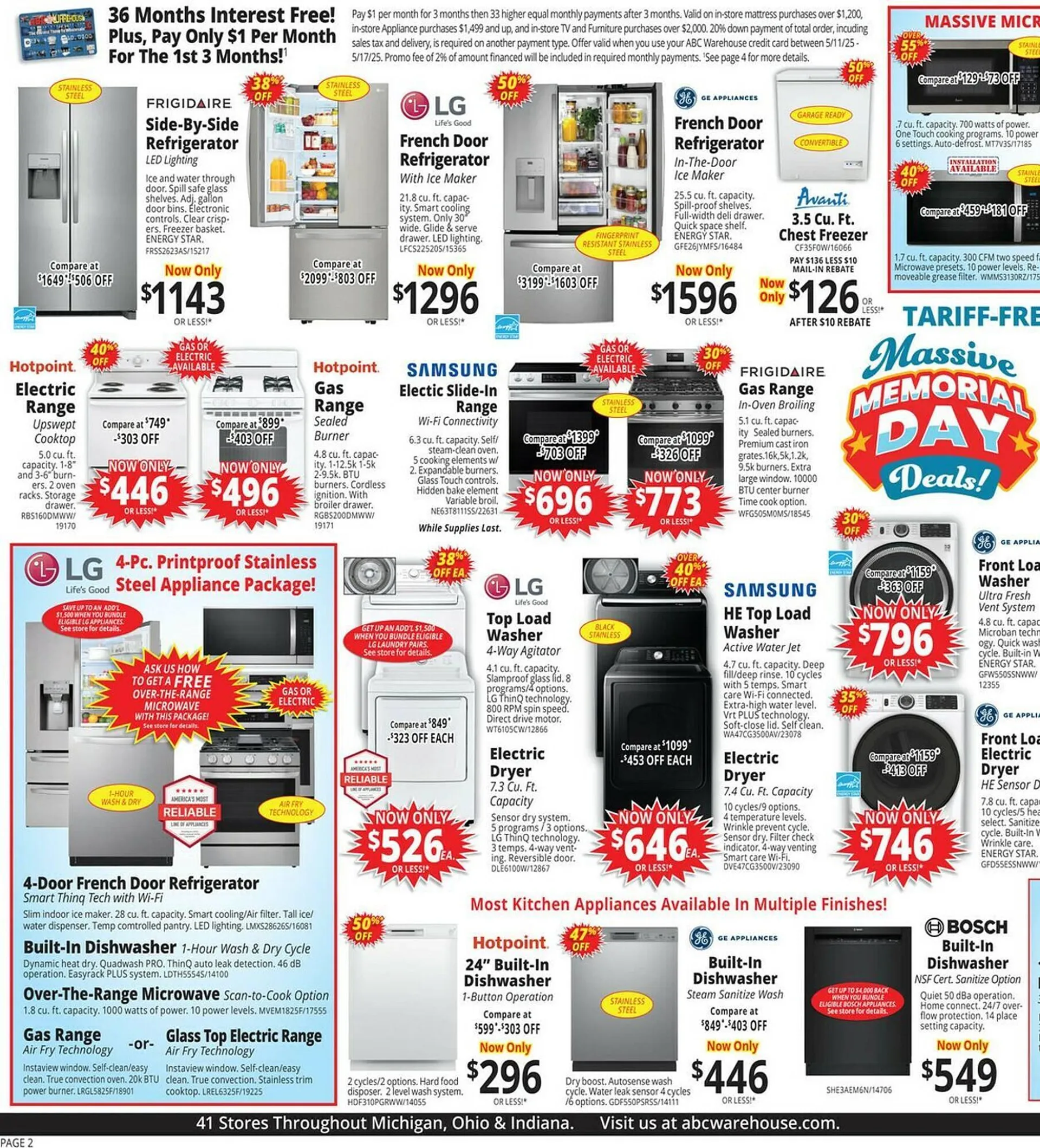 Weekly ad ABC Warehouse Weekly Ad from May 11 to May 17 2025 - Page 2