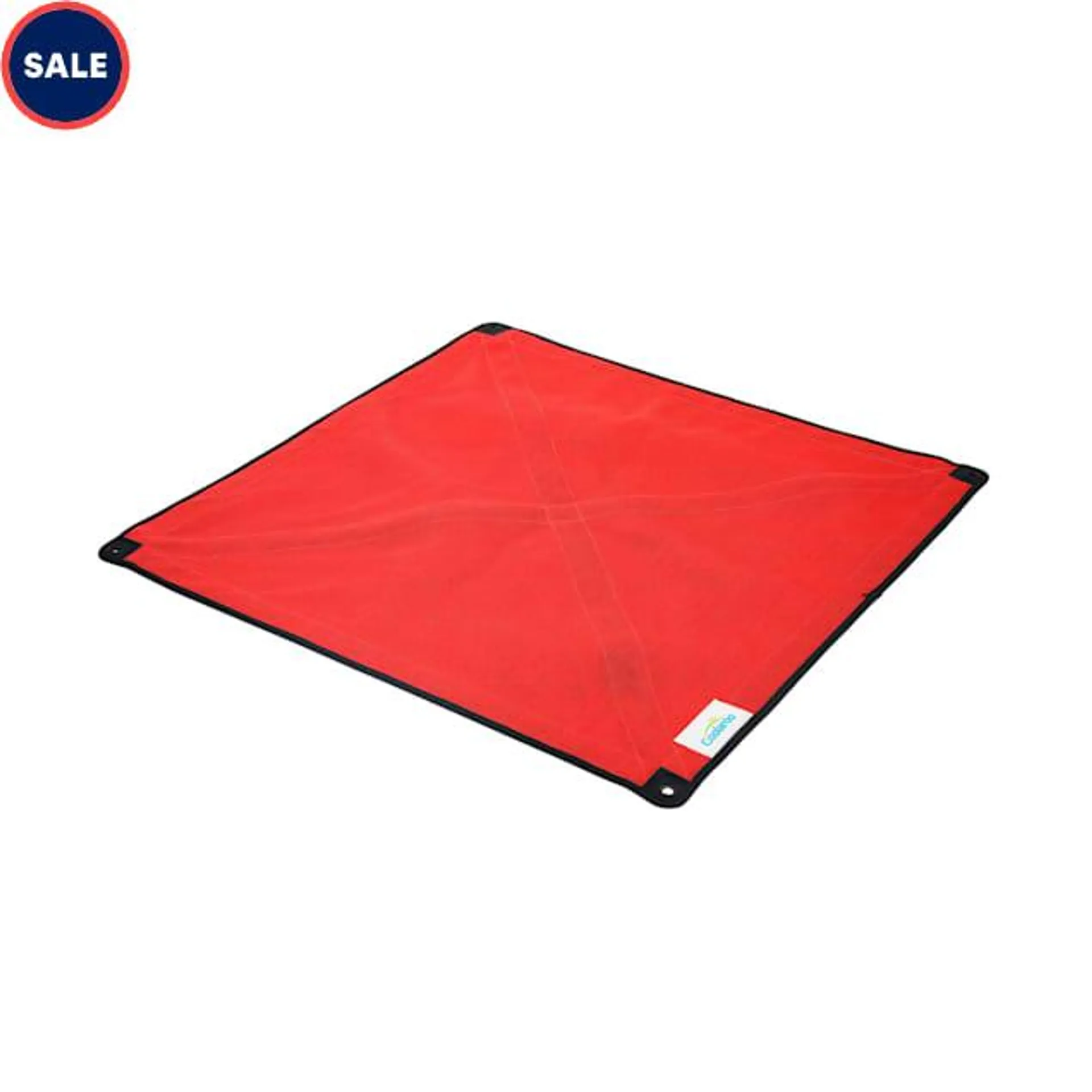 Coolaroo Red On the Go Elevated Pet Bed Replacement Cover, 30" L X 30" W X 8" H