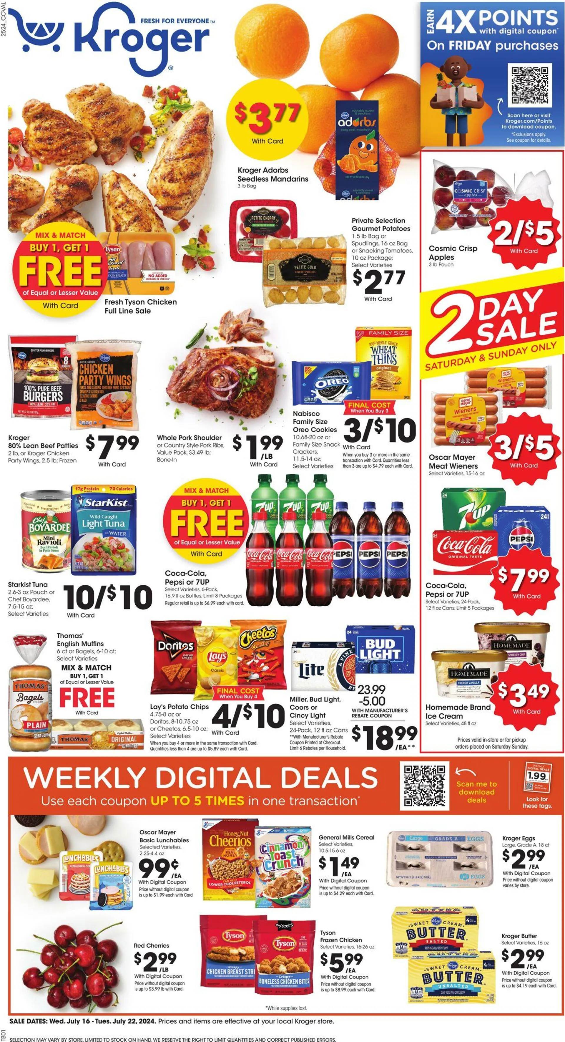 Weekly ad Kroger Current weekly ad from July 16 to July 22 2025 - Page 1