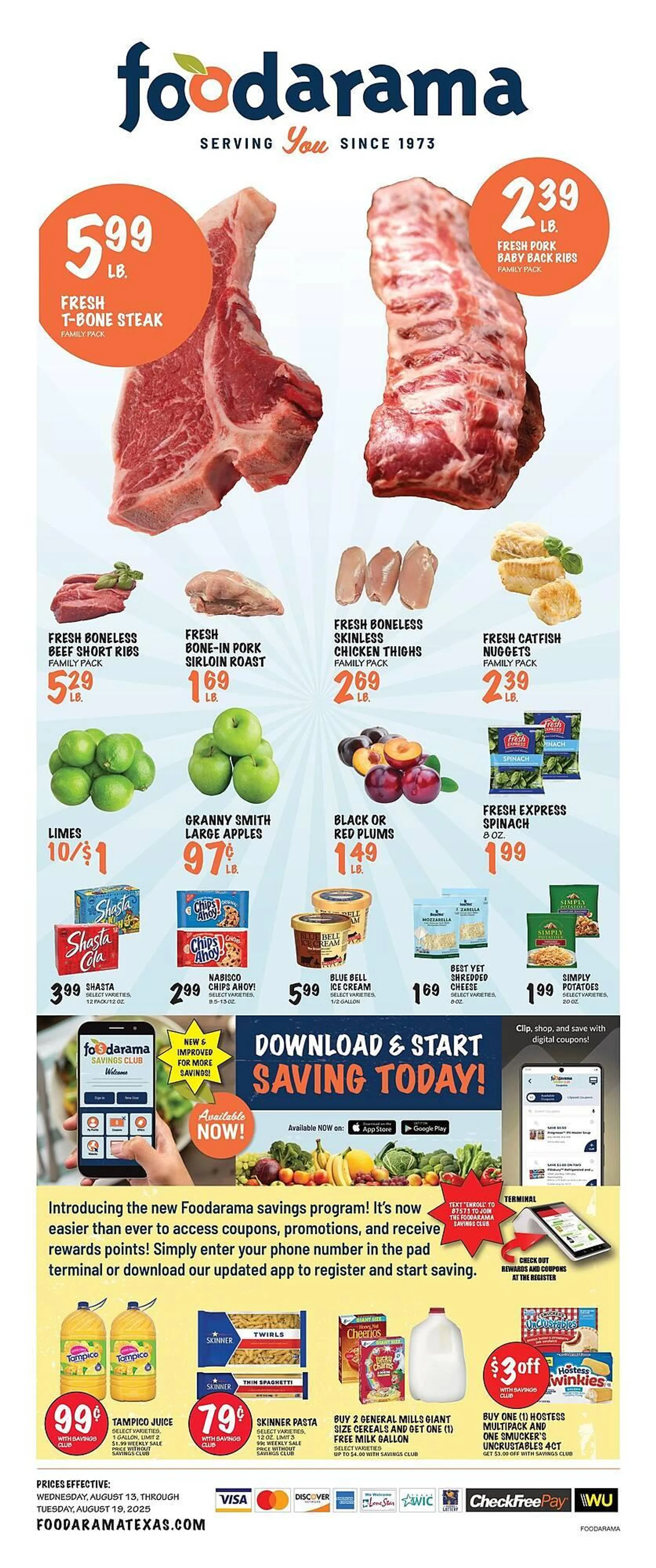Weekly ad Foodarama Weekly Ad from August 13 to August 19 2025 - Page 1
