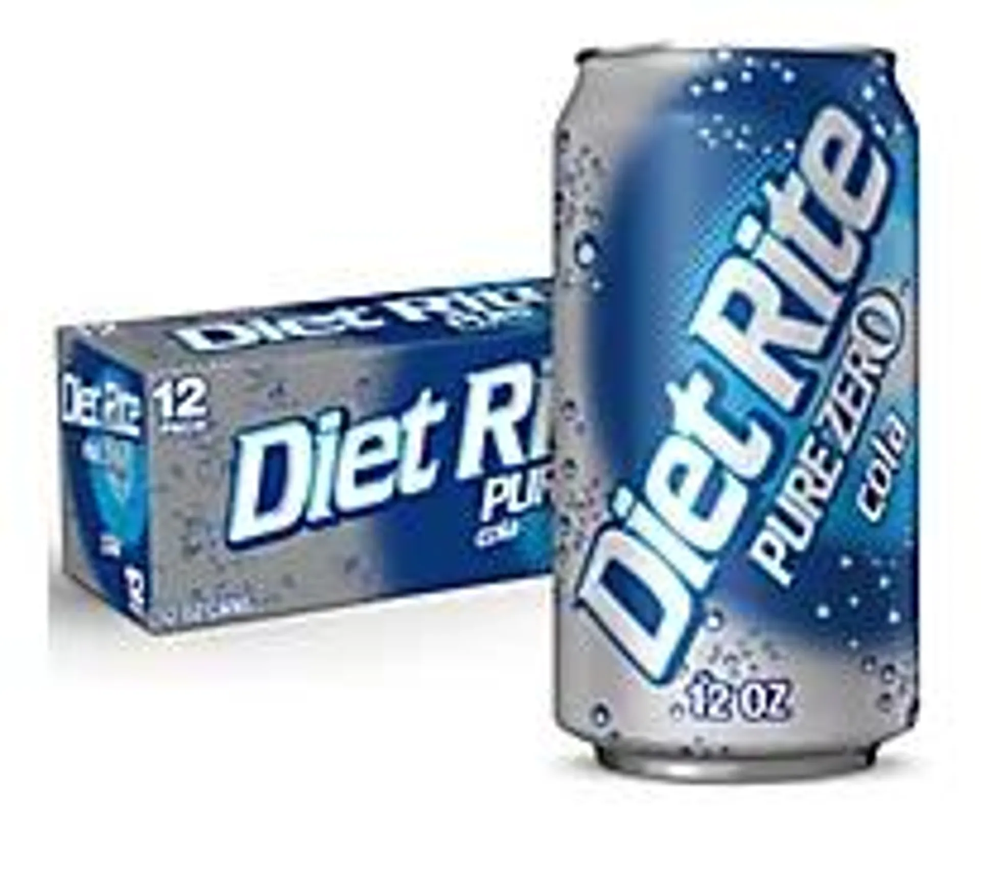 Diet Rite Cola Soda Bottle - 12-12 Fl. Oz.