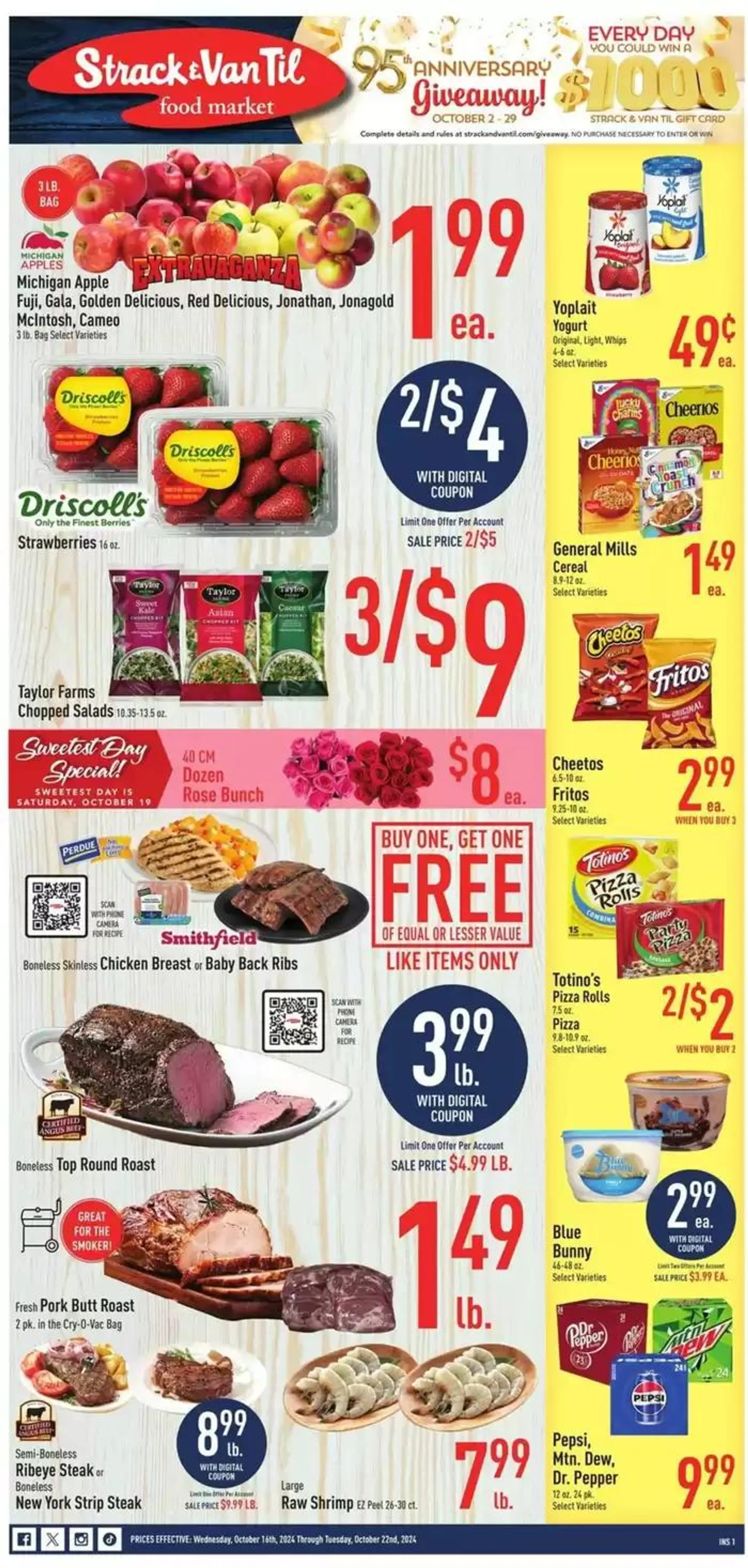 Weekly ad Strack & Van Til flyer from October 16 to October 22 2024 - Page 1