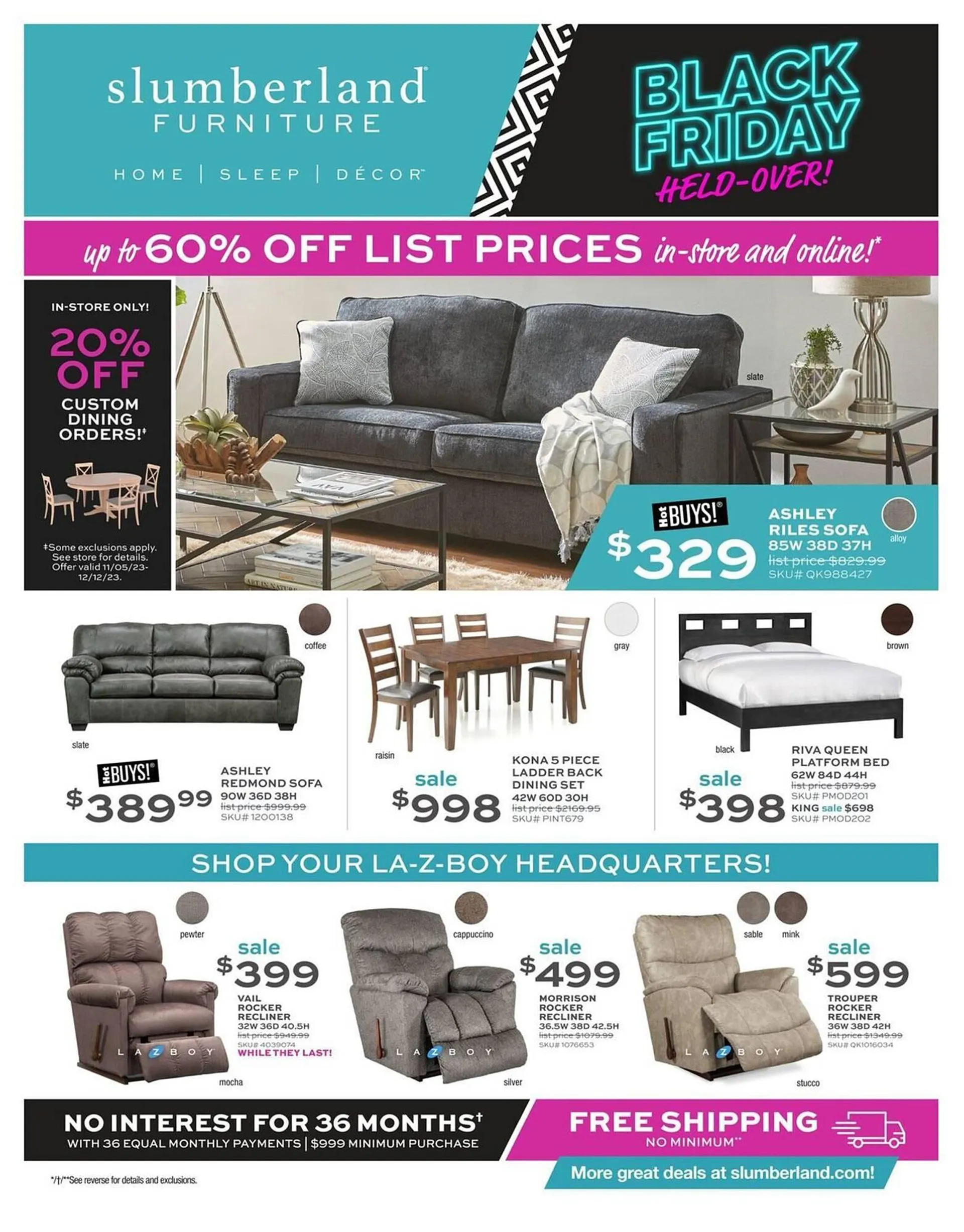 Slumberland Furniture Weekly Ad - 1